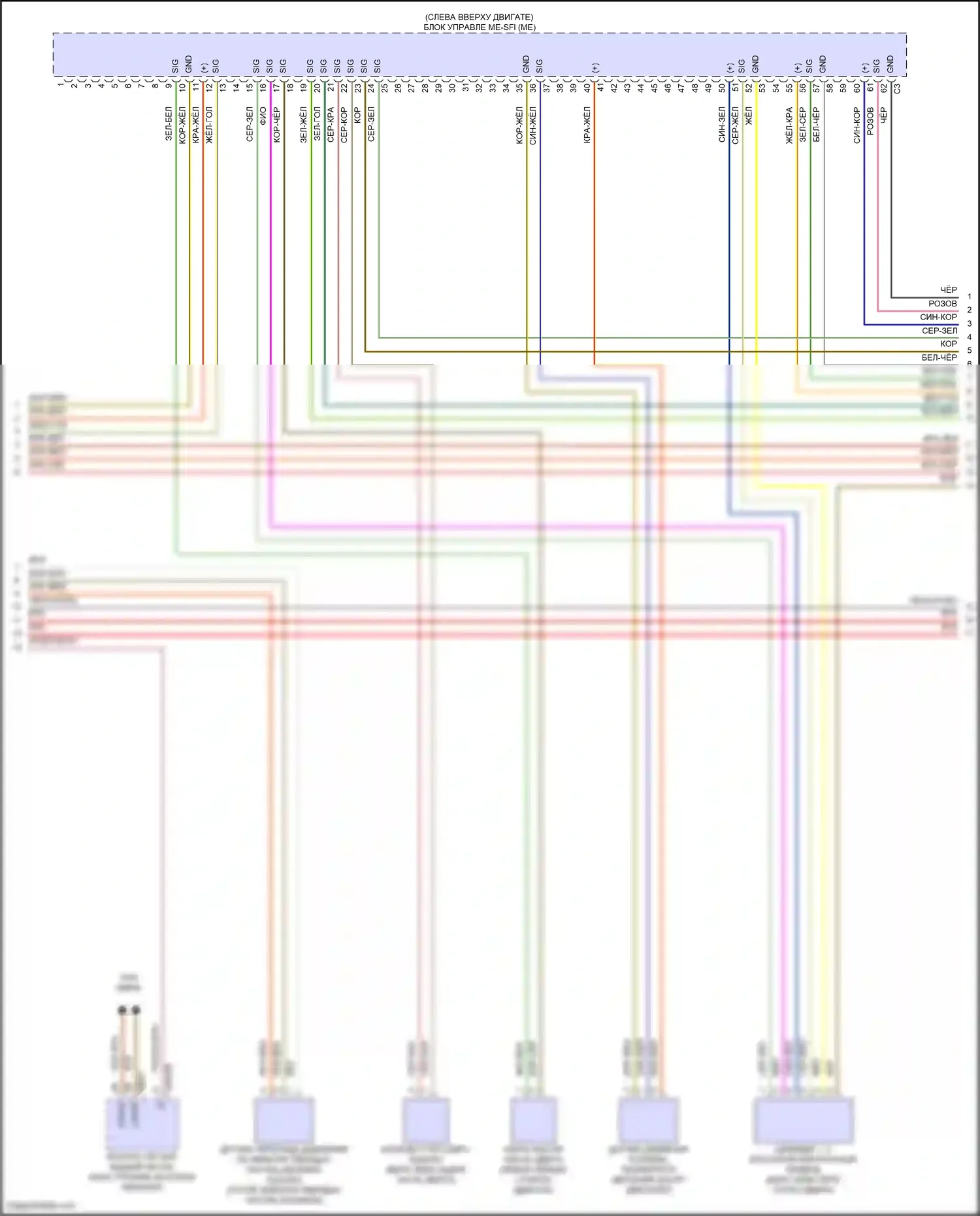 GLS-класс Mercedes-Benz X167 рестайлинг (2023-2024): Электросхема двигателя 3.0l turbo hybrid (2 из 9) 