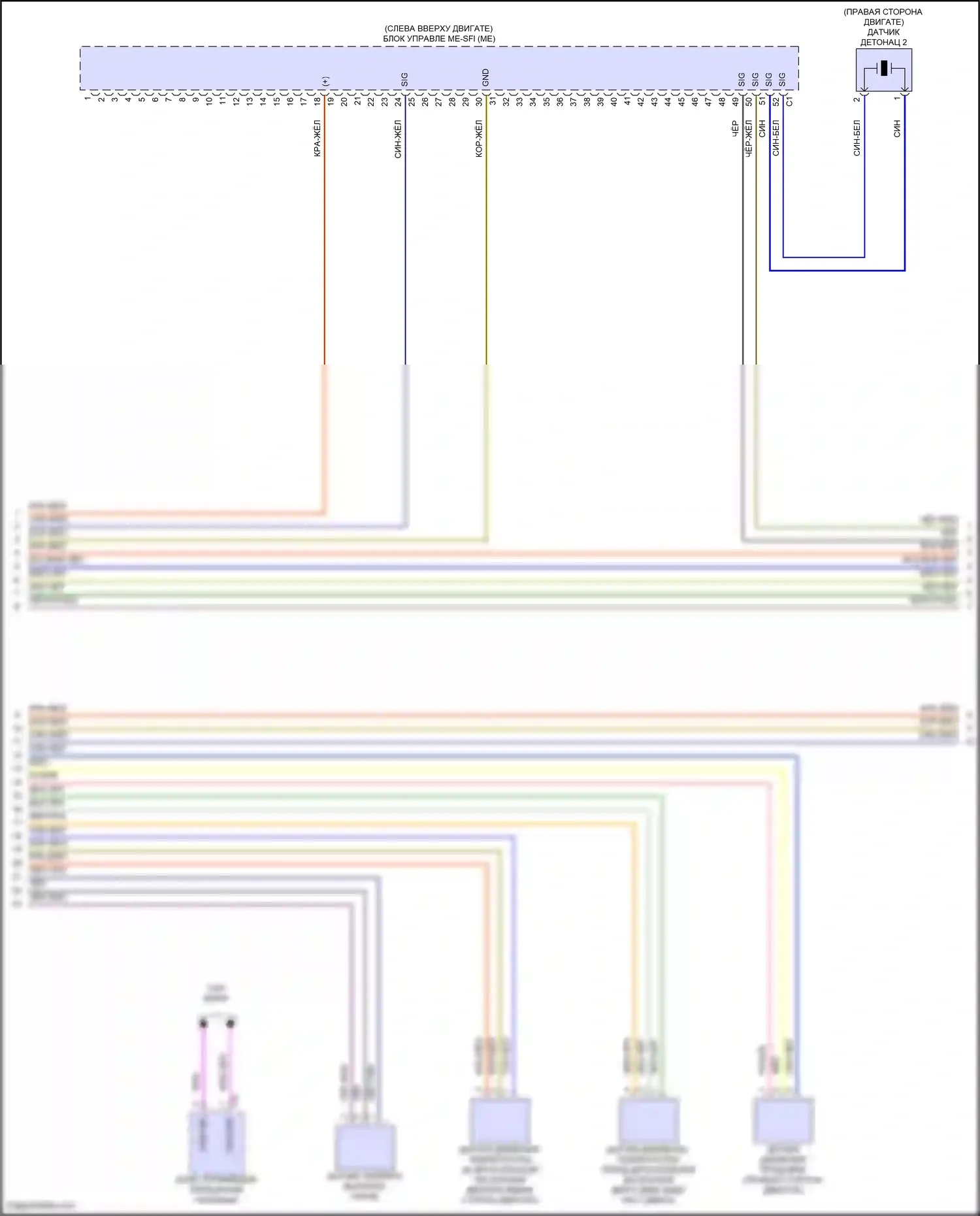 GLS-класс Mercedes-Benz X167 рестайлинг (2023-2024): Электросхема двигателя 3.0l turbo hybrid (7 из 9) 