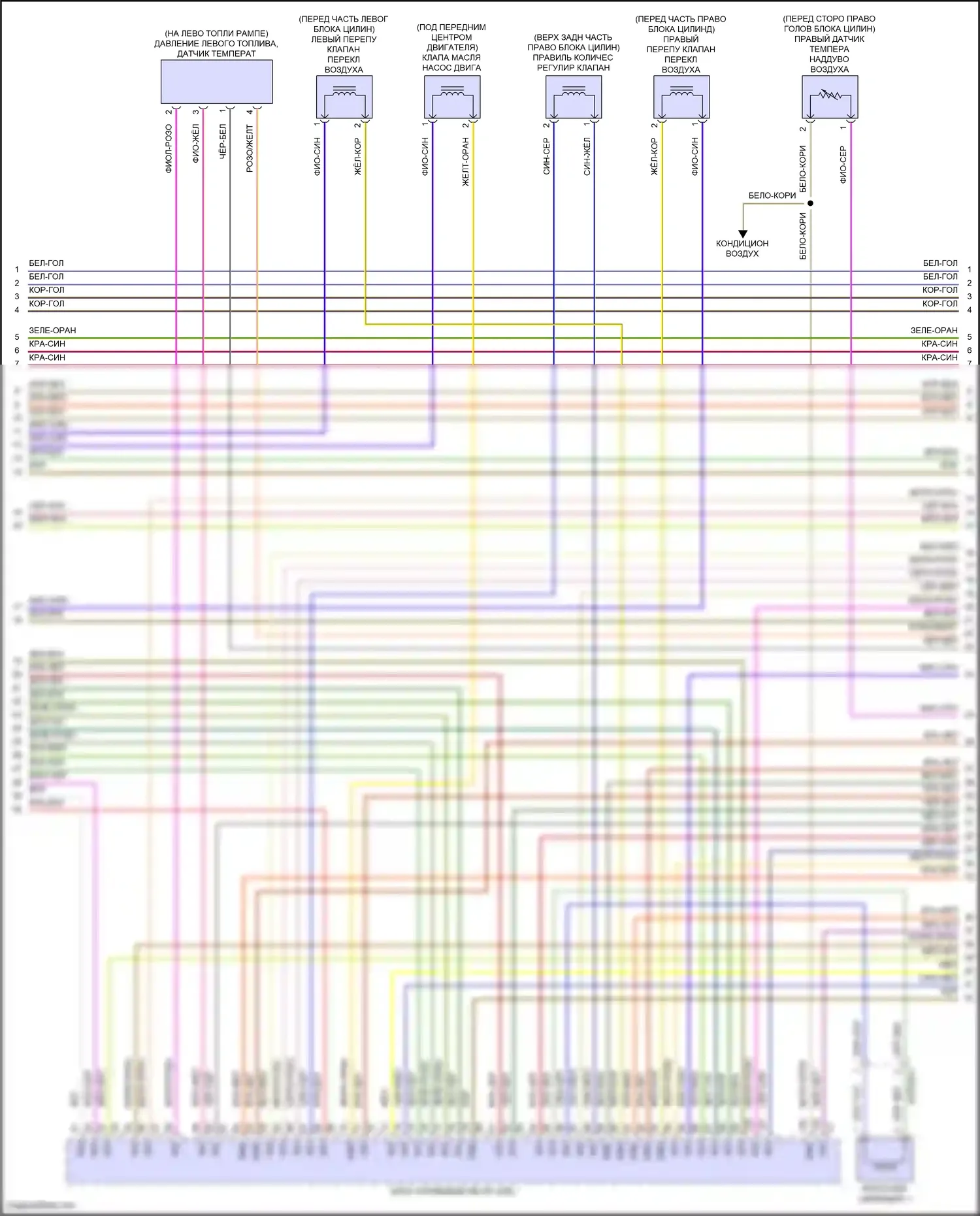 GLS-класс Mercedes-Benz X167 рестайлинг (2023-2024): Электросхема двигателя 4.0l turbo hybrid (7 из 10) 