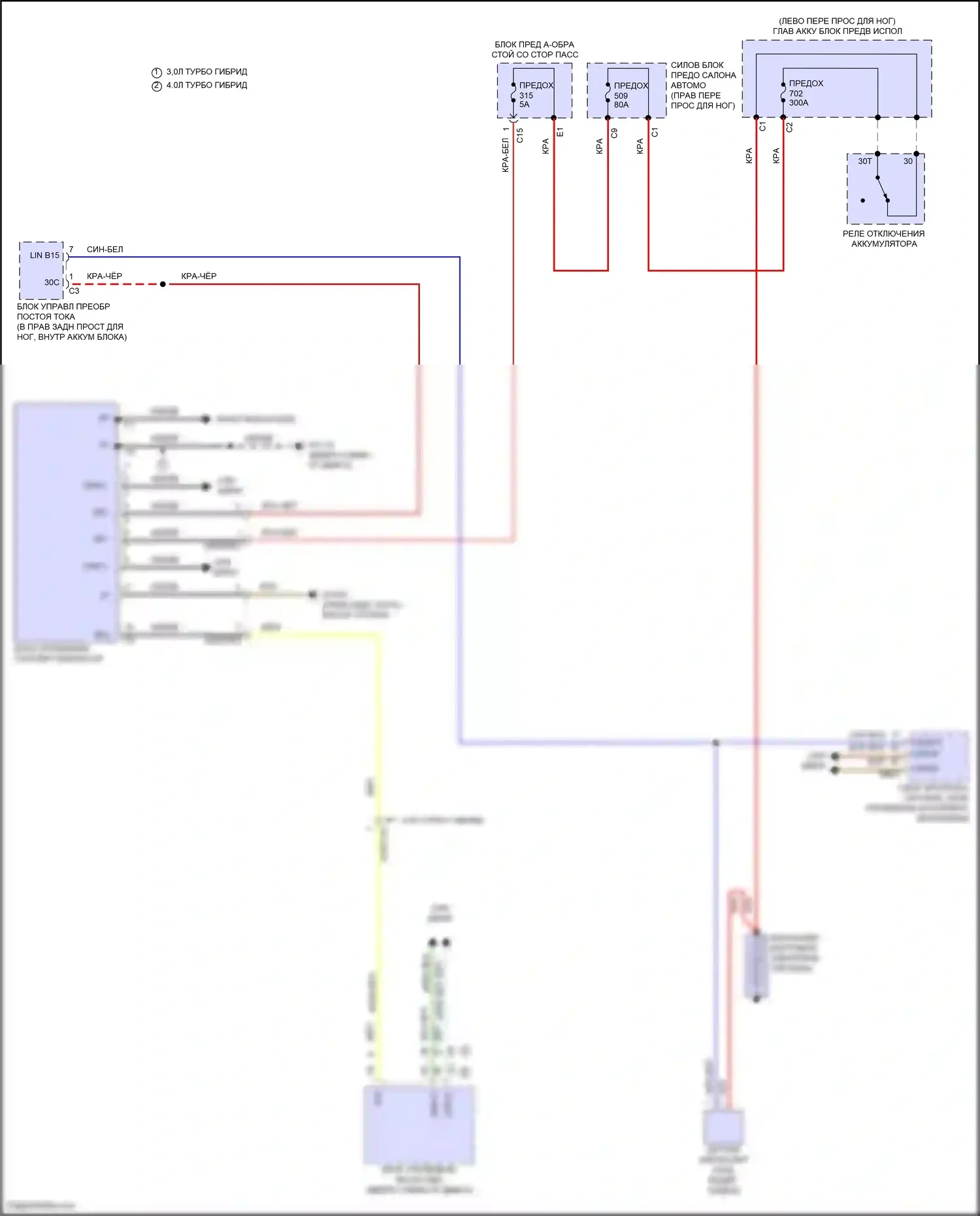 GLS-класс Mercedes-Benz X167 рестайлинг (2023-2024): Электросхема генератора 