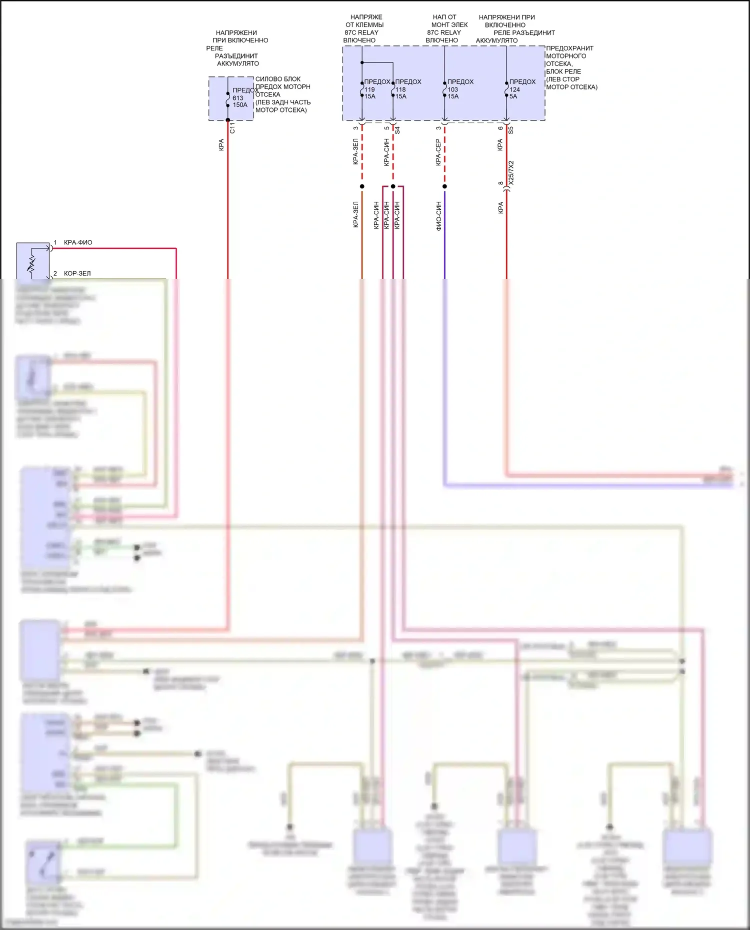 GLS-класс Mercedes-Benz X167 рестайлинг (2023-2024): Электросхема вентилятора охлаждения (1 из 2) 