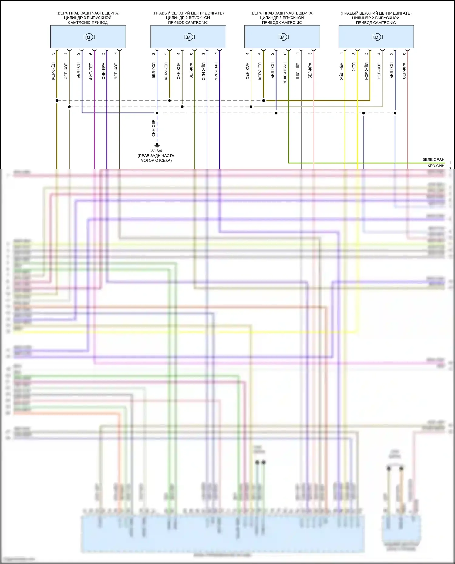 GLS-класс Mercedes-Benz X167 (2019-2023): Электросхема двигателя 4.0л турбо гибрид, электросхема органов управления двигателем (5 из 10) 