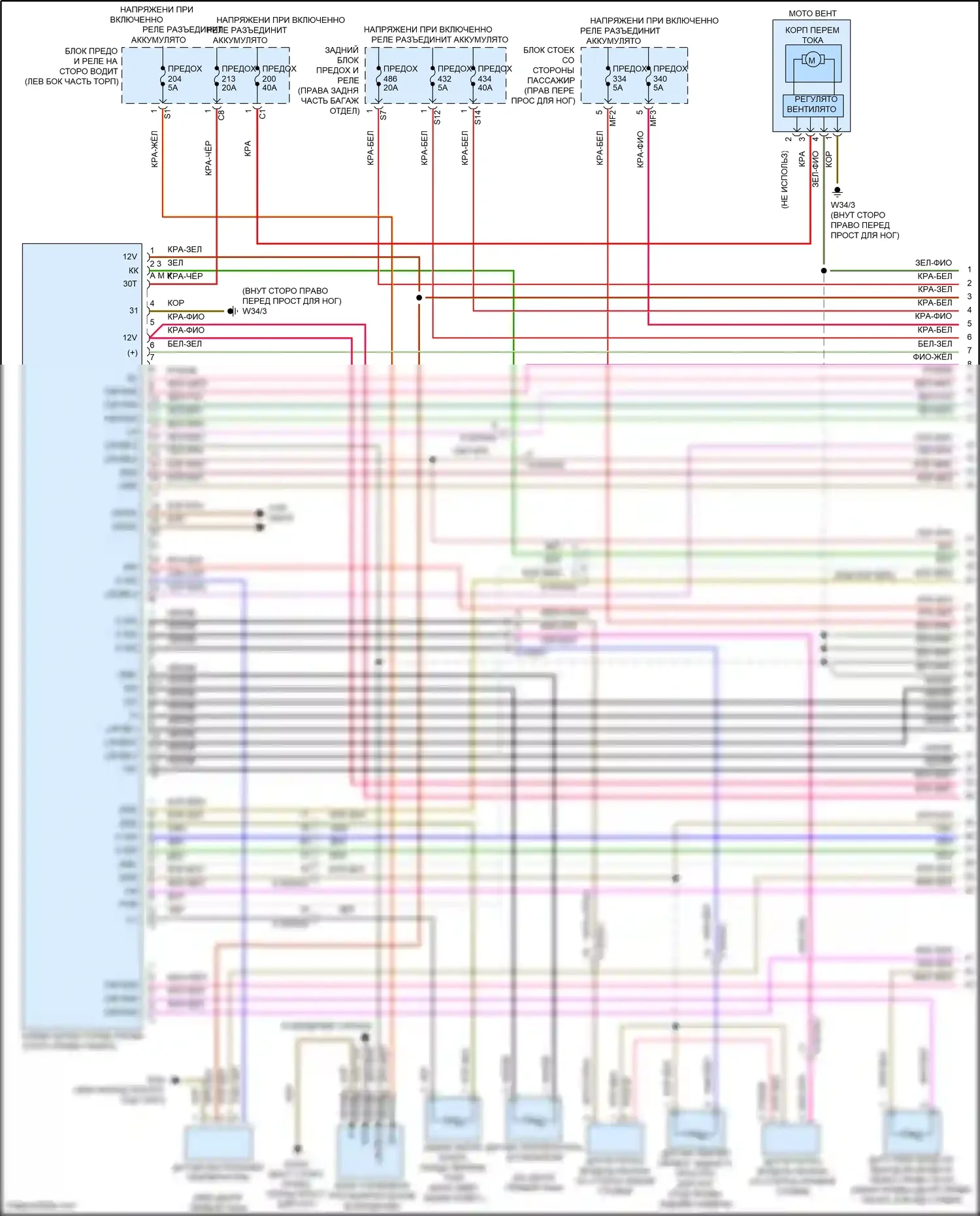 GLS-класс Mercedes-Benz X167 (2019-2023): Электросхема климат контроля (1 из 5) 