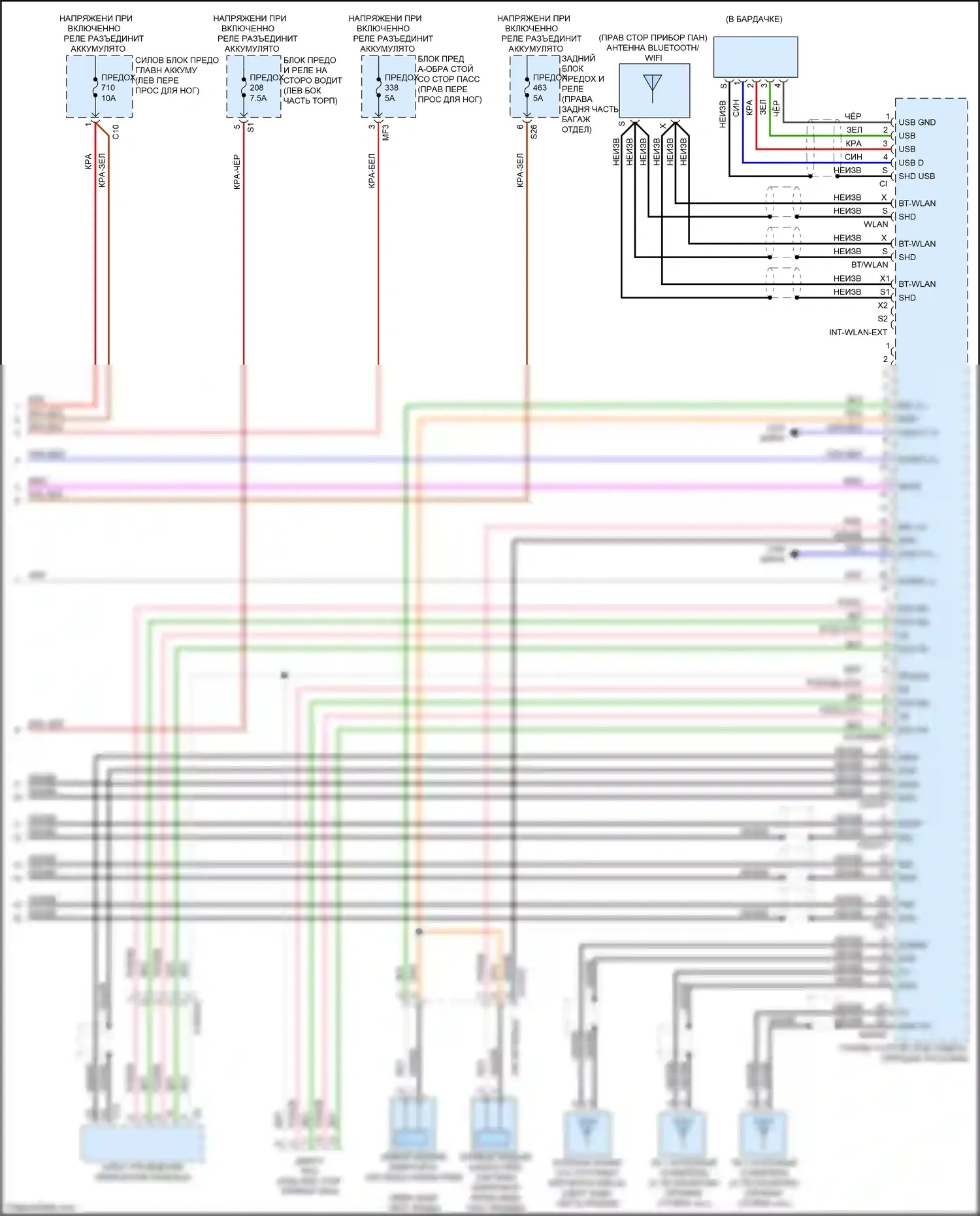 GLS-класс Mercedes-Benz X167 (2019-2023): Электросхема магнитолы comand (5 из 5) 