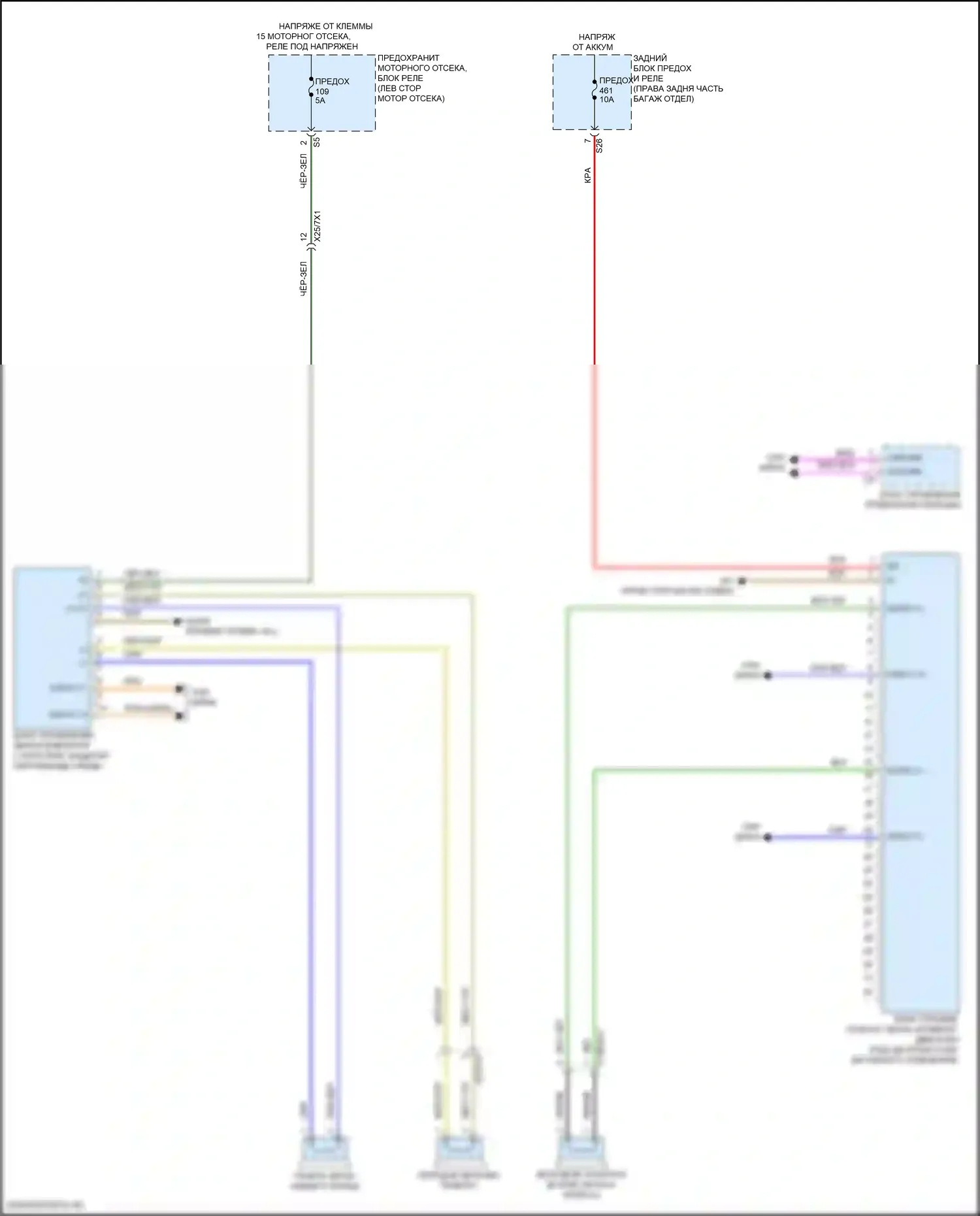 Maybach GLS-класс Mercedes-Benz X167 (2019-2023): Электросхема активных управление кузовом и подвеской 