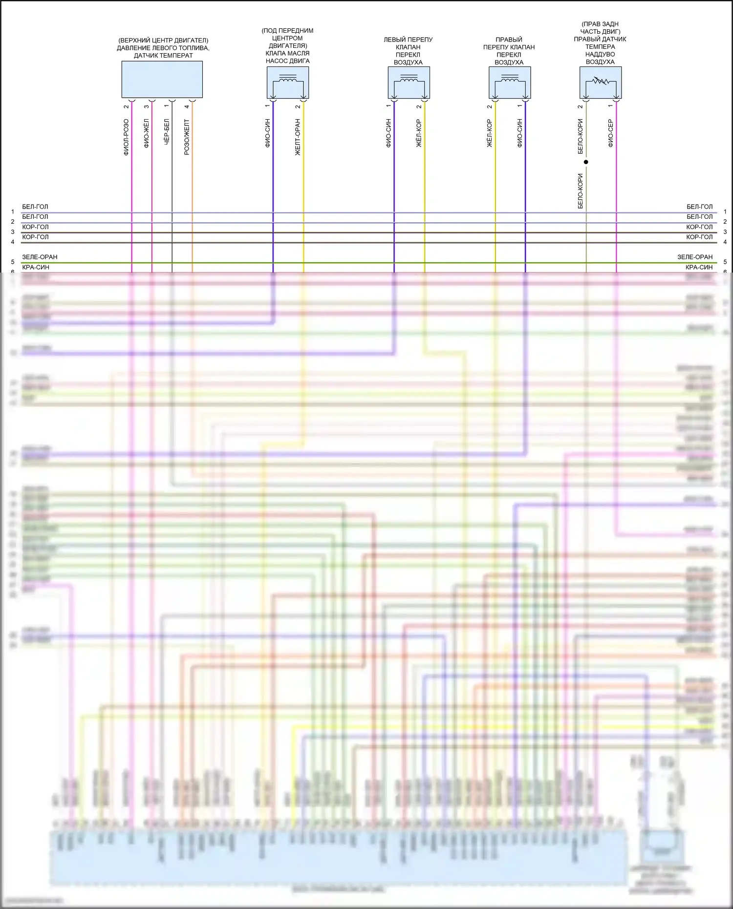 Maybach GLS-класс Mercedes-Benz X167 (2019-2023): Электросхема двигателя 4.0л турбо гибрид, электросхема органов управления двигателем (7 из 10) 