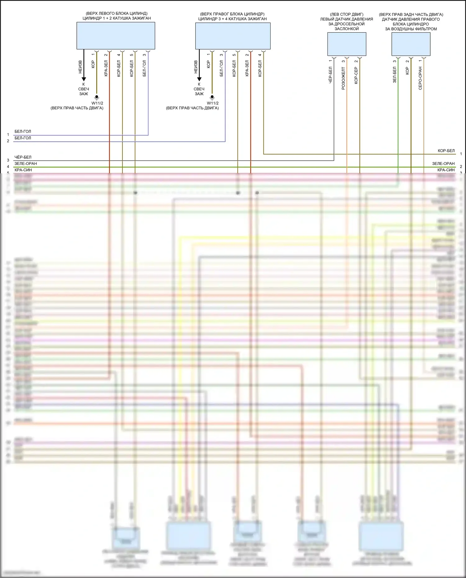 Maybach GLS-класс Mercedes-Benz X167 (2019-2023): Электросхема двигателя 4.0л турбо гибрид, электросхема органов управления двигателем (9 из 10) 