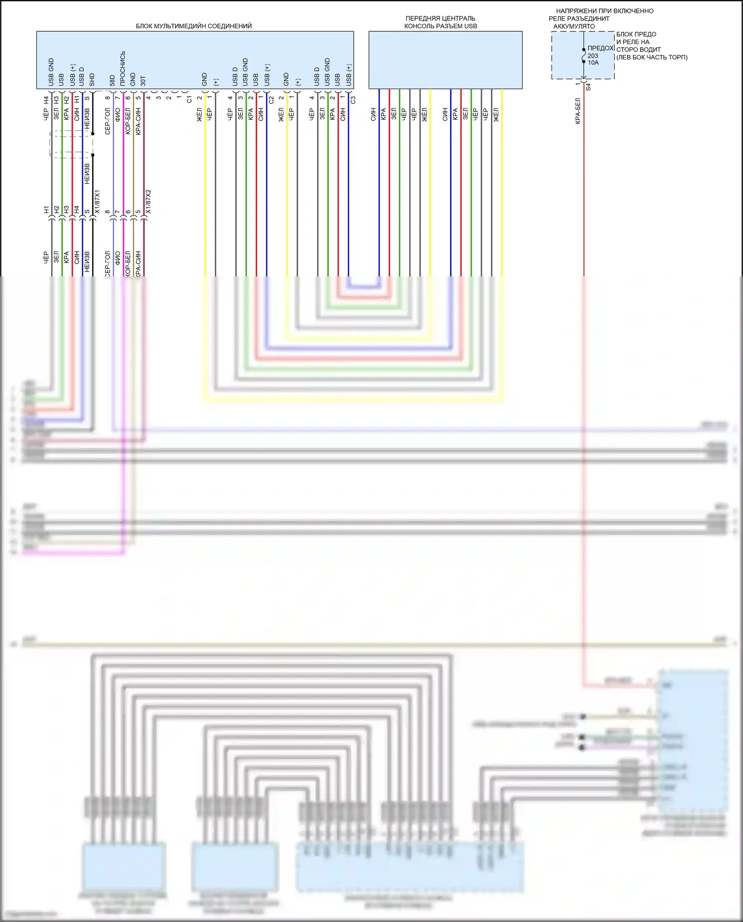 Maybach GLS-класс Mercedes-Benz X167 (2019-2023): Магнитола comand электросхема (2 из 5) 