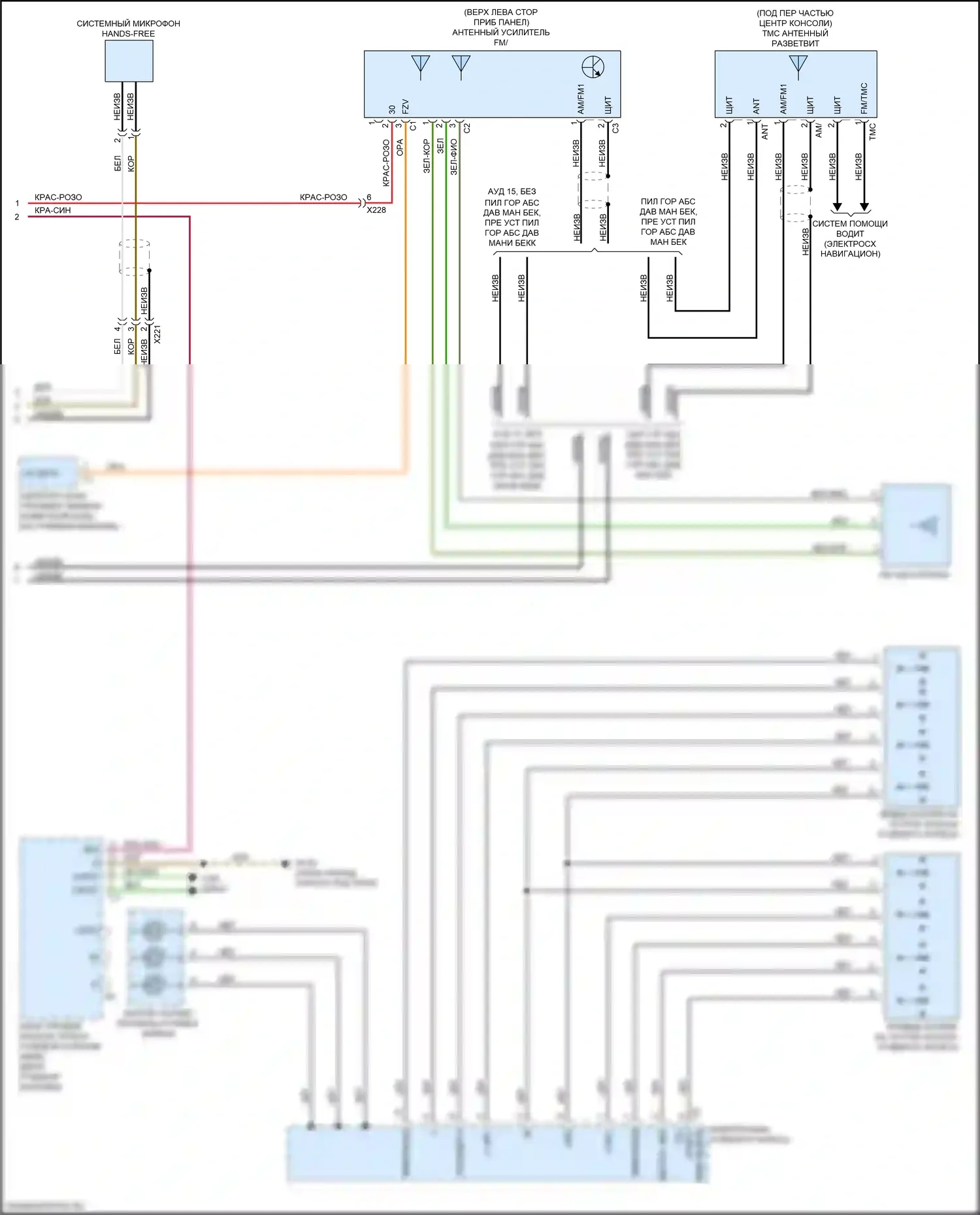 Metris Mercedes-Benz W447 (2015-2024): Электросхема управления (2 из 2) 