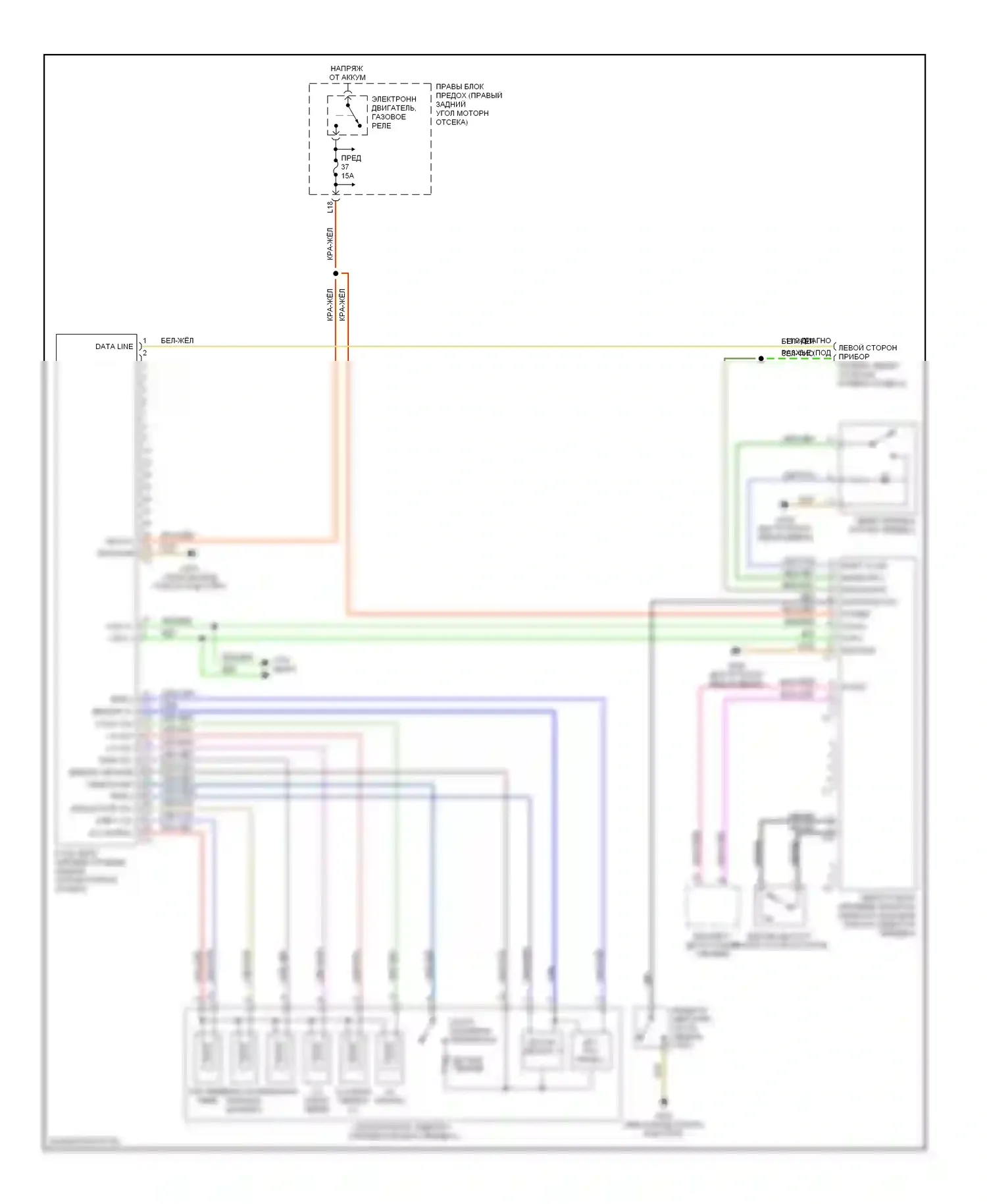S-класс AMG Mercedes-Benz W220 (1999-2002): Электросхема автоматической коробки передач 
