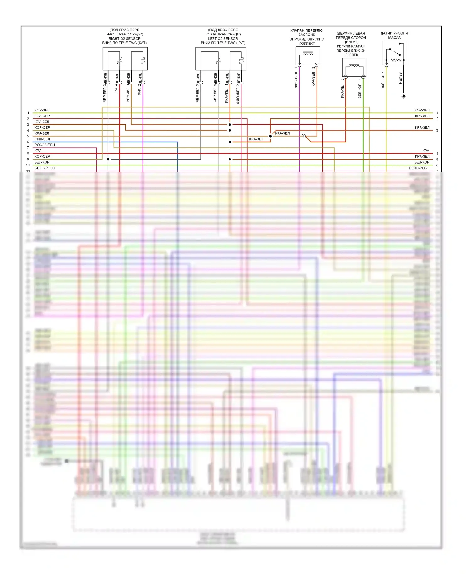 S-класс AMG Mercedes-Benz W221 (2006-2009): Электросхема двигателя 5.5l (2 из 5) 