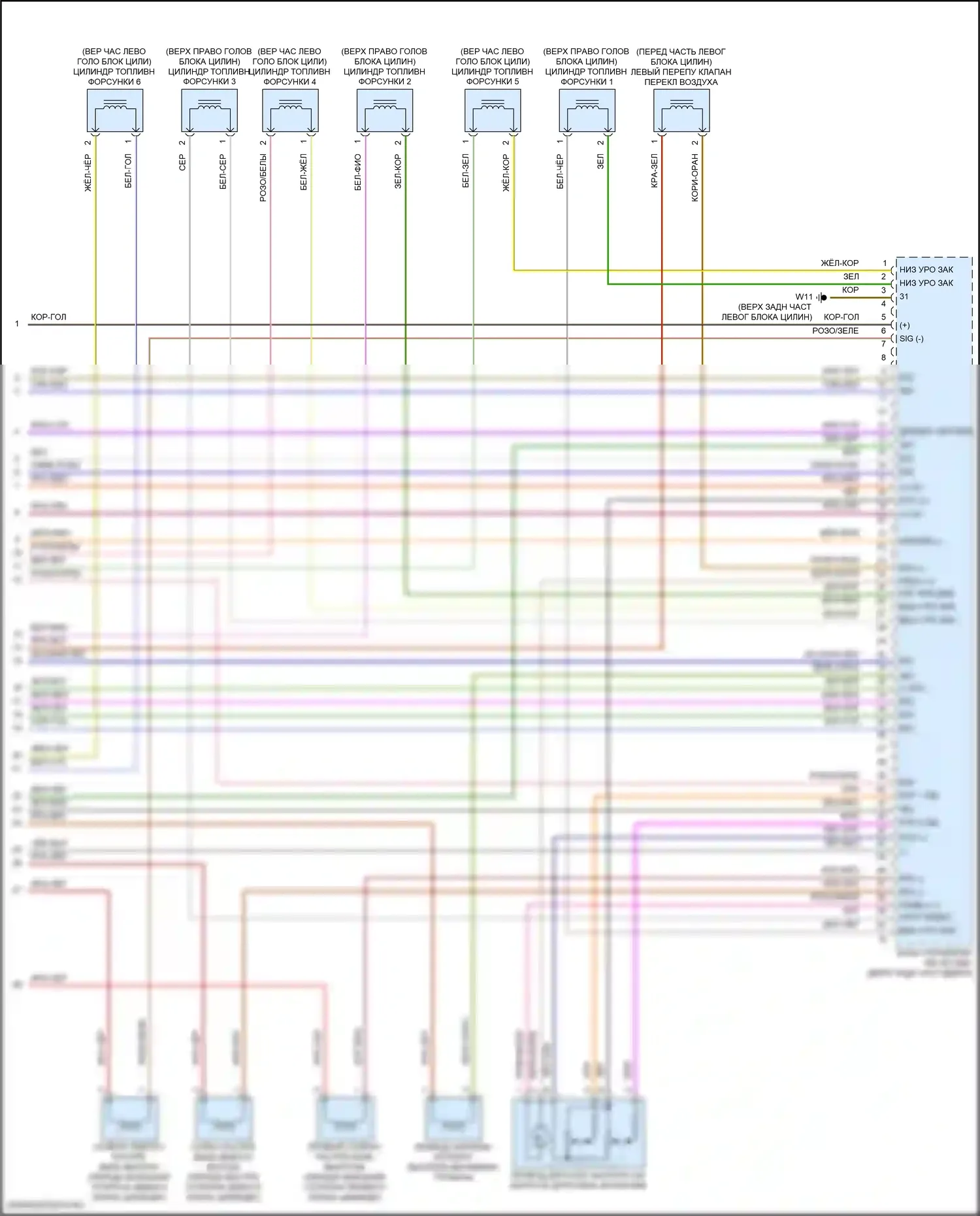 S-класс Mercedes-Benz W222/C217/A217 рестайлинг (2017-2020): Электросхема двигателя 3,0л турбо (7 из 7) 