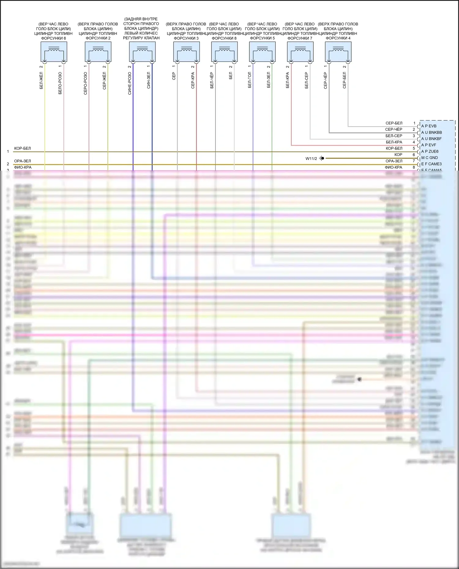 S-класс Mercedes-Benz W222/C217/A217 рестайлинг (2017-2020): Электросхема двигателя 4.0л турбо (9 из 9) 