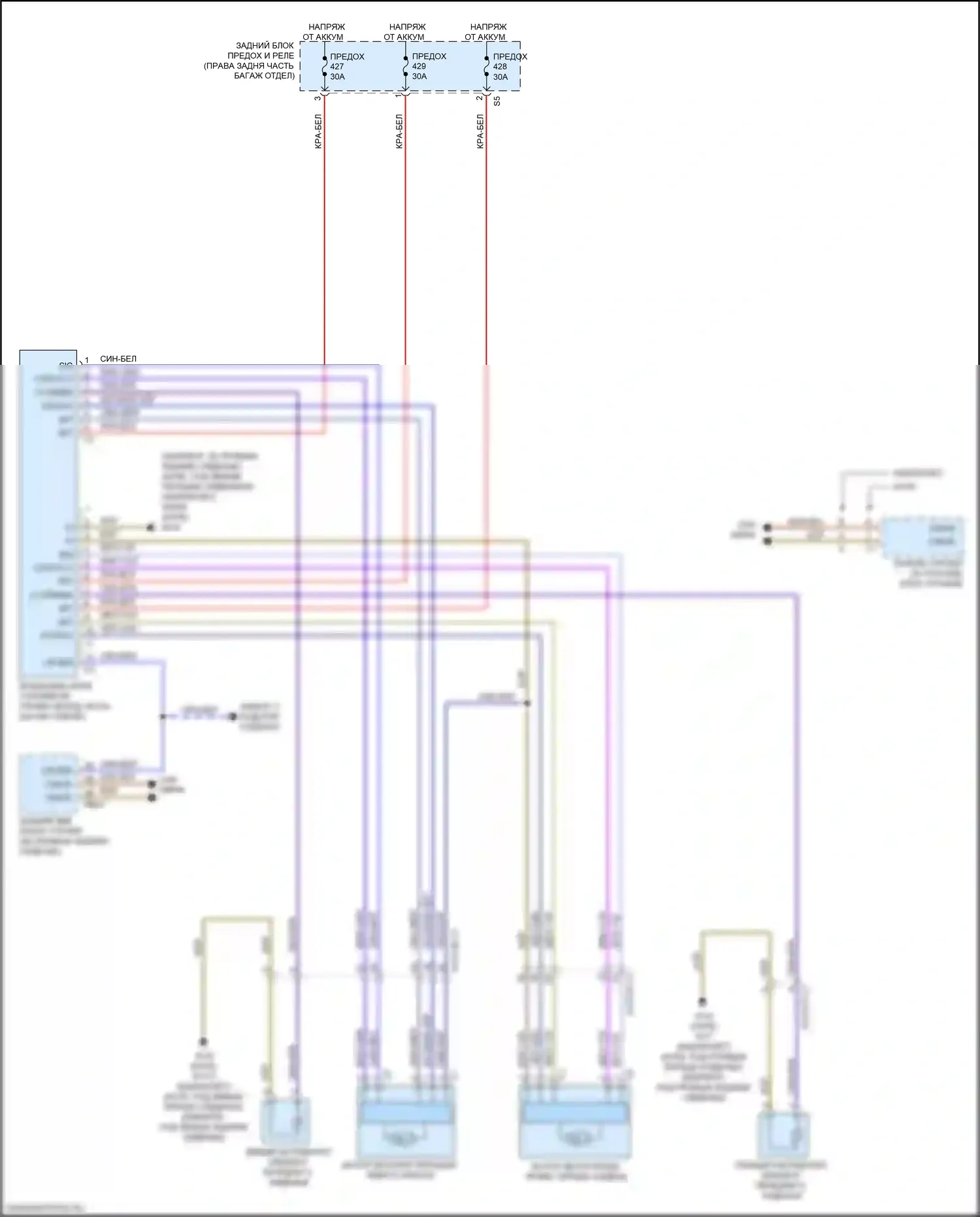 S-класс Mercedes-Benz W222/C217/A217 рестайлинг (2017-2020): Электросхема системы airscarf 