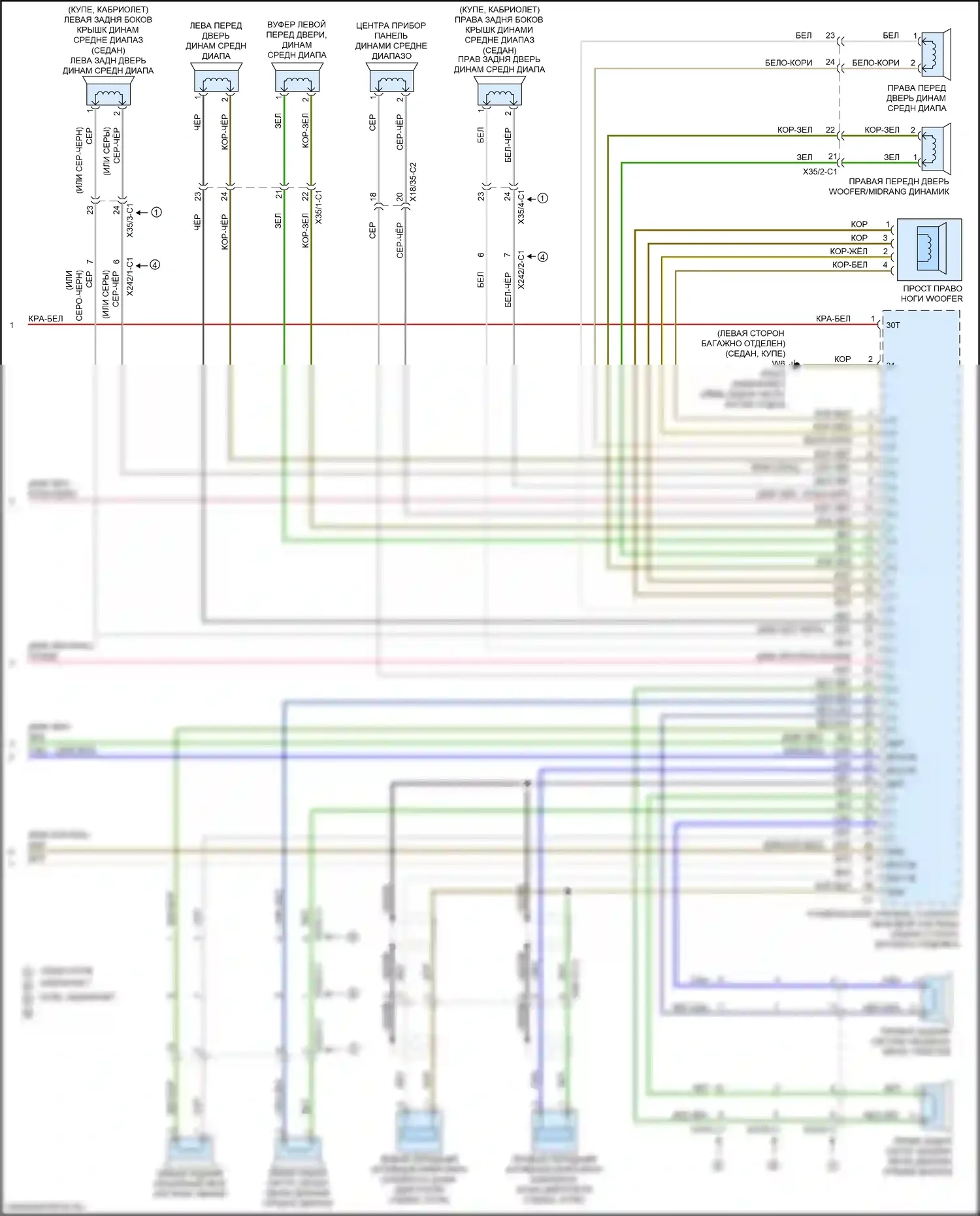 S-класс Mercedes-Benz W222/C217/A217 рестайлинг (2017-2020): Электросхема магнитолы comand (5 из 5) 