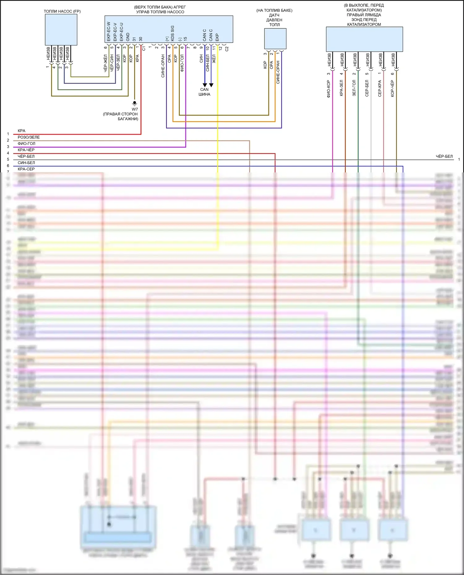 SLK-класс AMG Mercedes-Benz R172 (2011-2016): Электросхема двигателя 3.5l (4 из 6) 