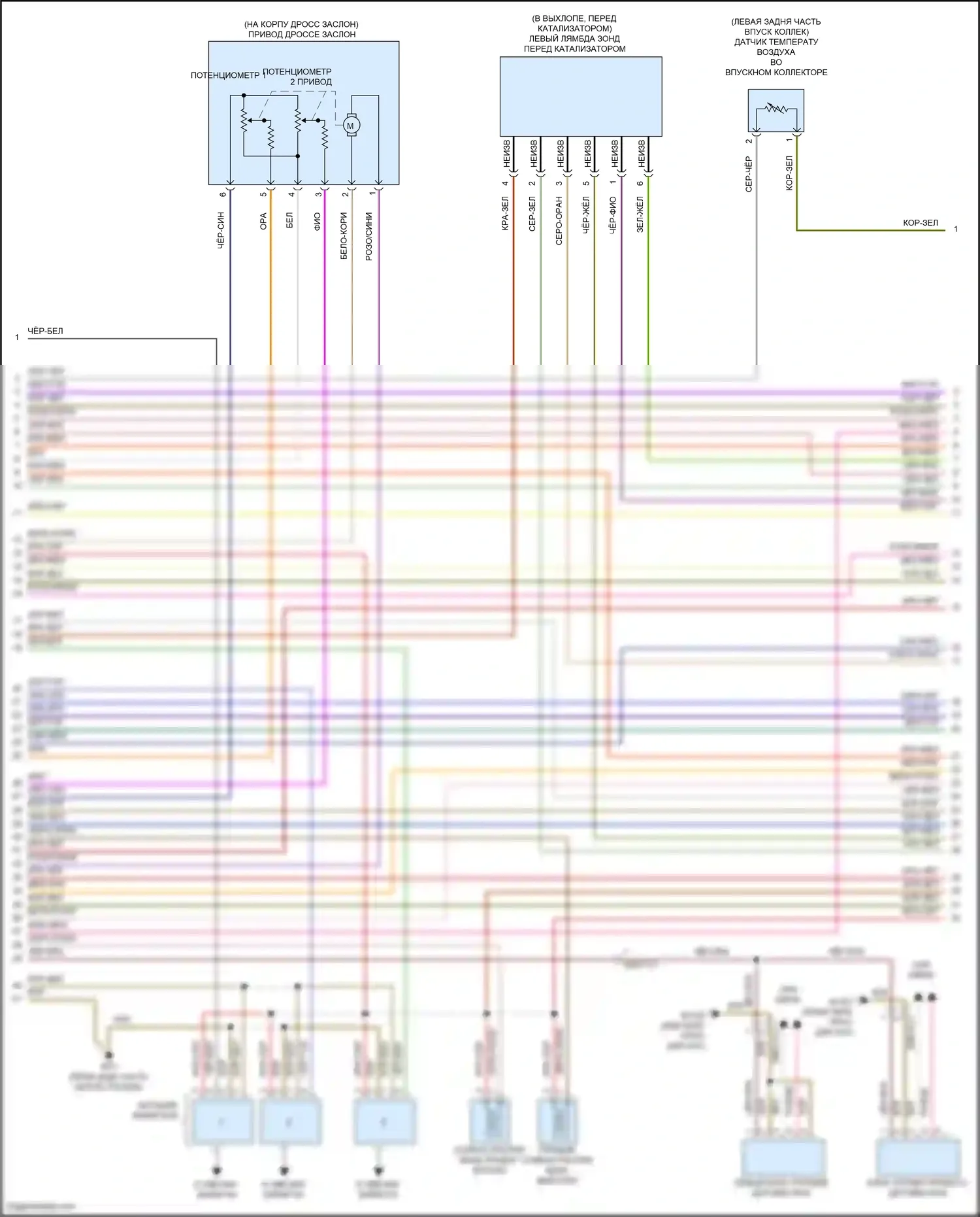 SLK-класс AMG Mercedes-Benz R172 (2011-2016): Электросхема двигателя 3.5l (5 из 6) 