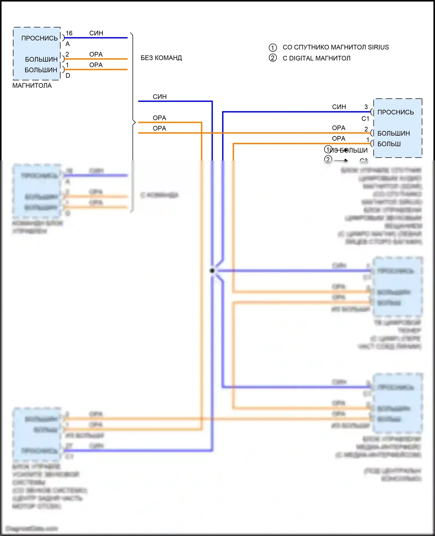 SLK-класс AMG Mercedes-Benz R172 (2011-2016): Большинство электросхем подключения шины данных 