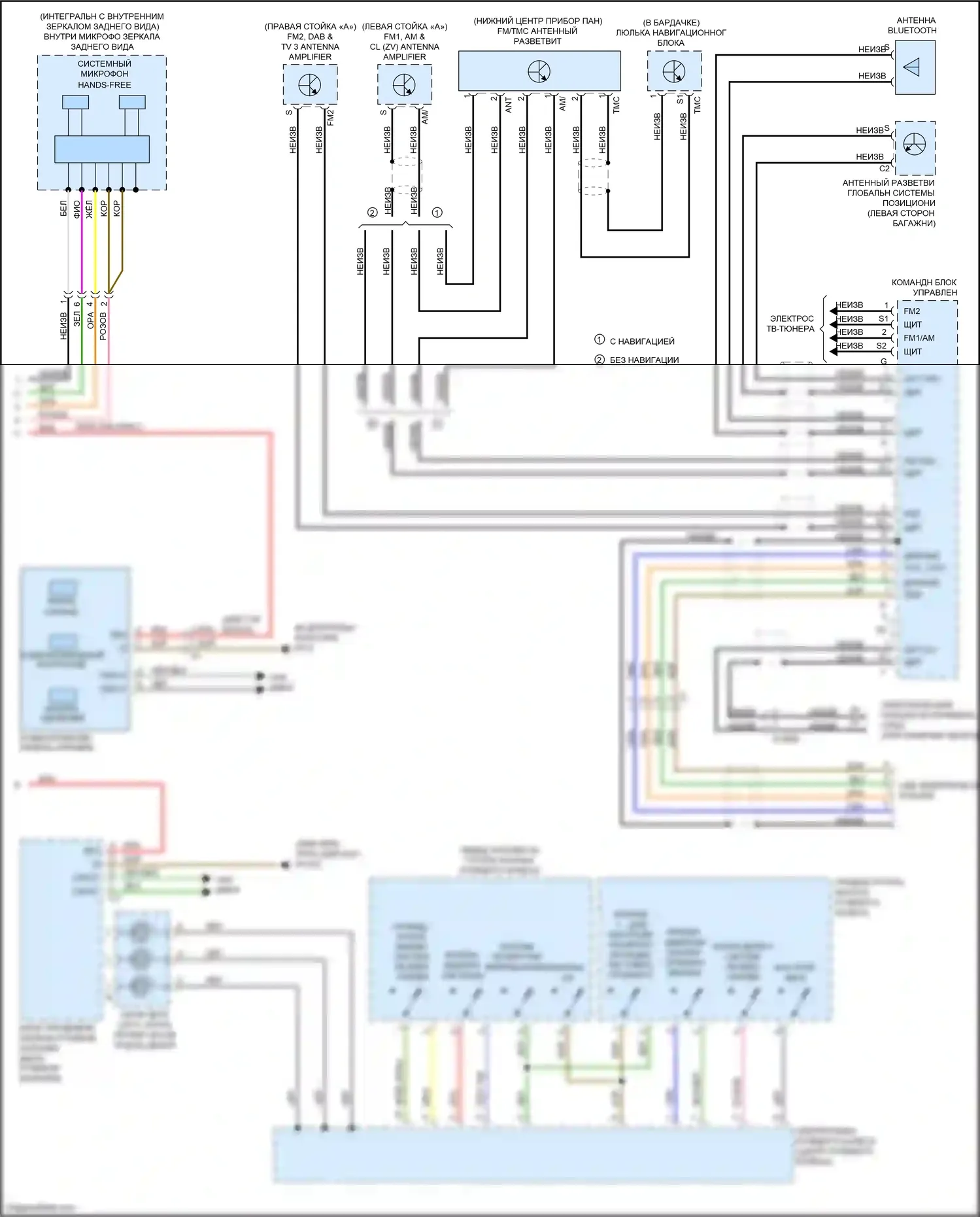 SLK-класс AMG Mercedes-Benz R172 (2011-2016): Электросхема управления (2 из 2) 