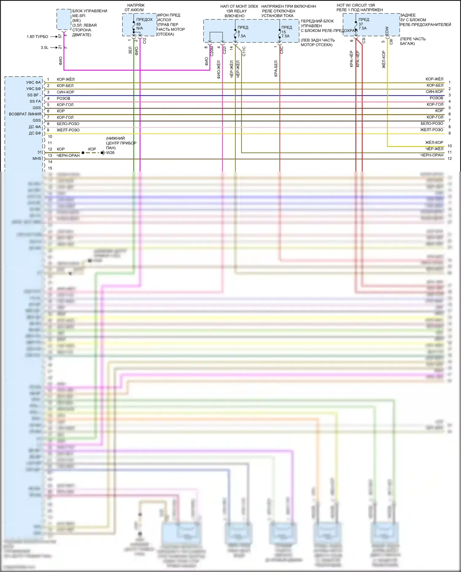 SLK-класс AMG Mercedes-Benz R172 (2011-2016): Электросхема подушек безопасности (1 из 4) 