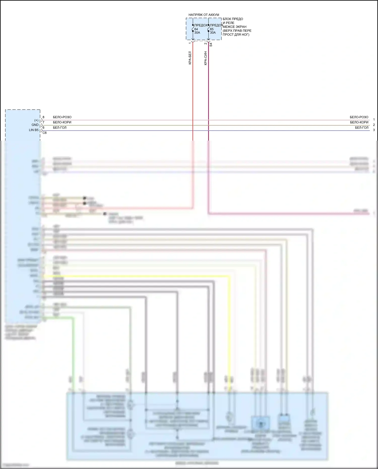 Vito Mercedes-Benz W447 рестайлинг (2018-2024): Электросхема памяти зеркал (1 из 2) 