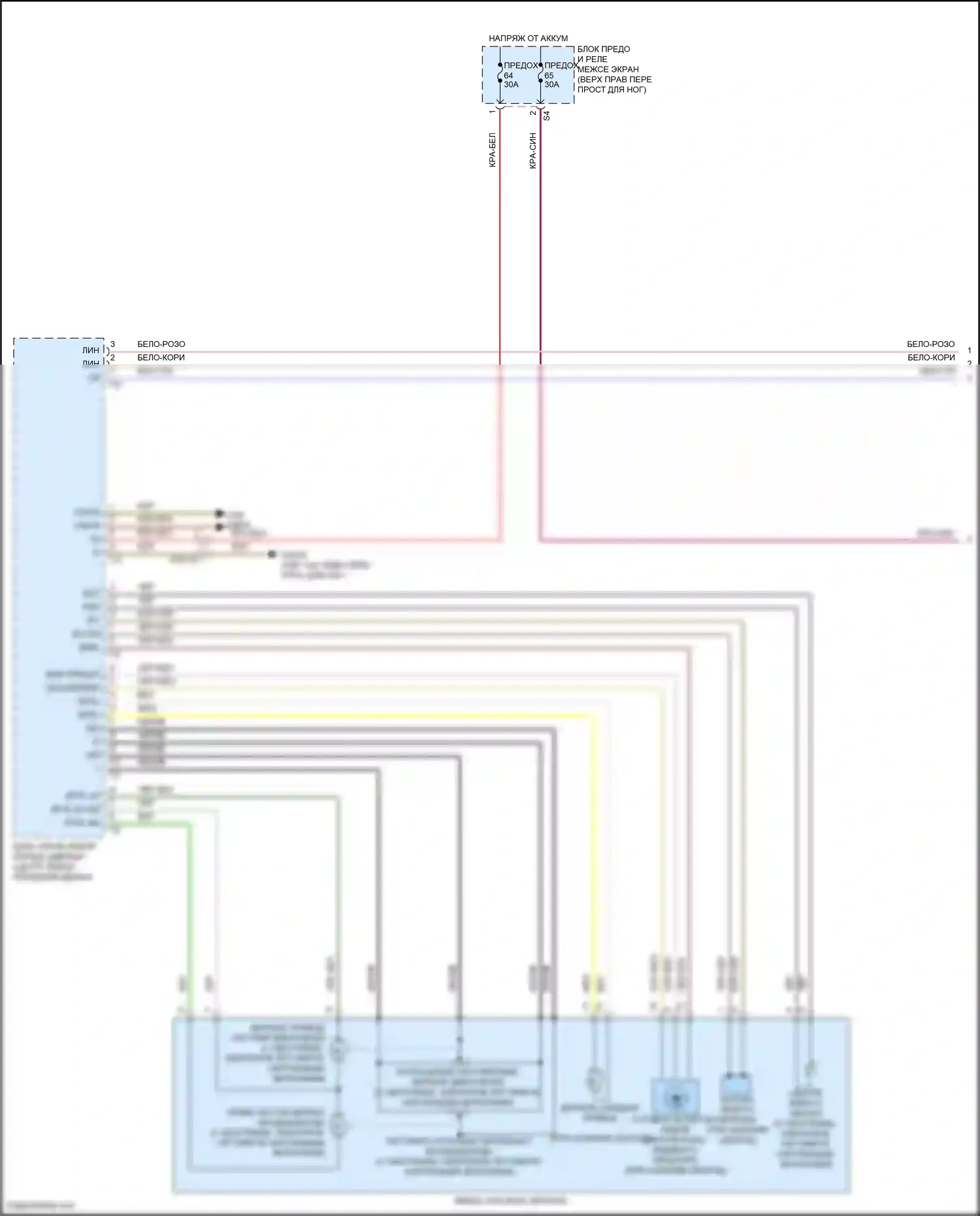 Vito Mercedes-Benz W447 рестайлинг (2018-2024): Электросхема зеркала питания (1 из 2) 