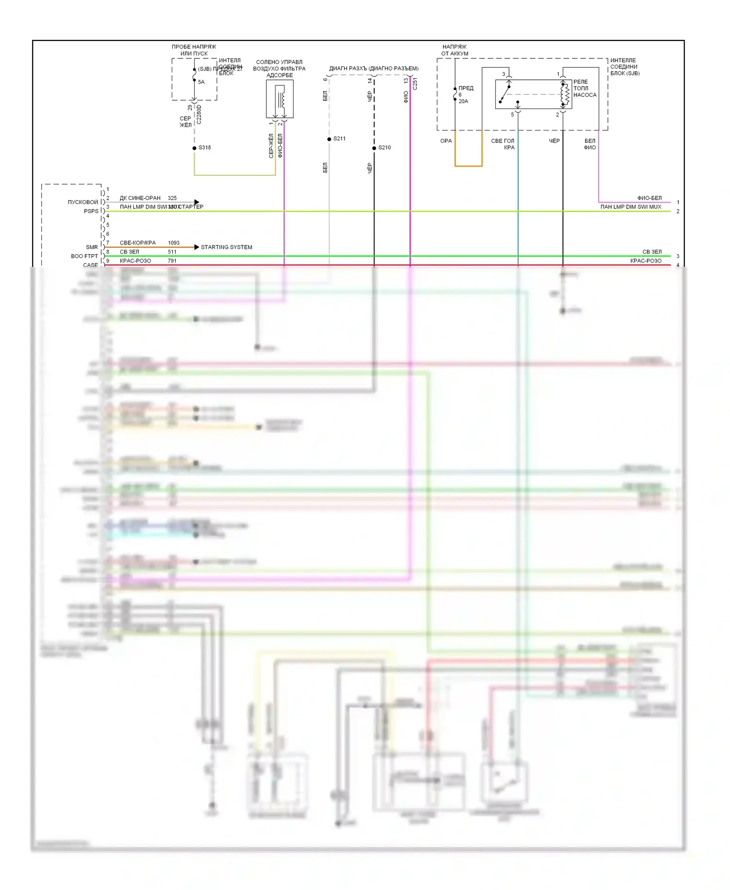Mariner Mercury I (2004-2007): Электросхема двигателя 3.0l (1 из 5) 
