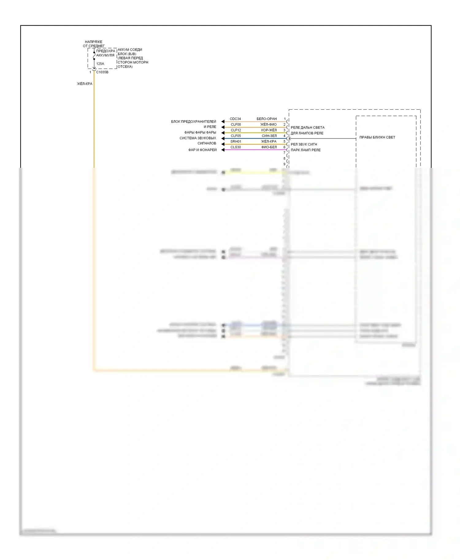 Mariner Mercury II (2007-2010): Электросхема блоков управления кузовом, за исключением гибридного (3 из 3) 