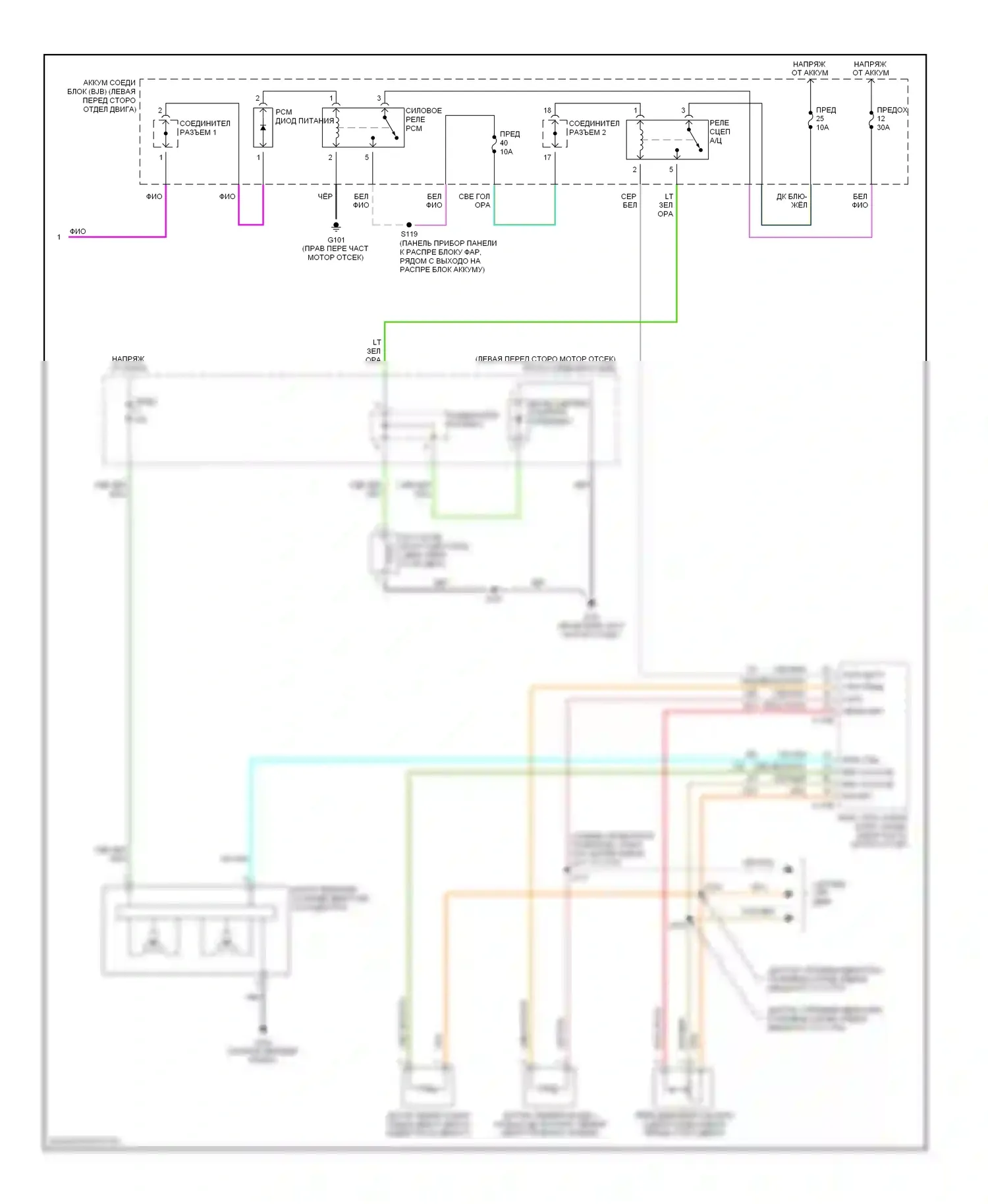Montego Mercury III (2004-2007): Электросхема климат контроля (3 из 3) 