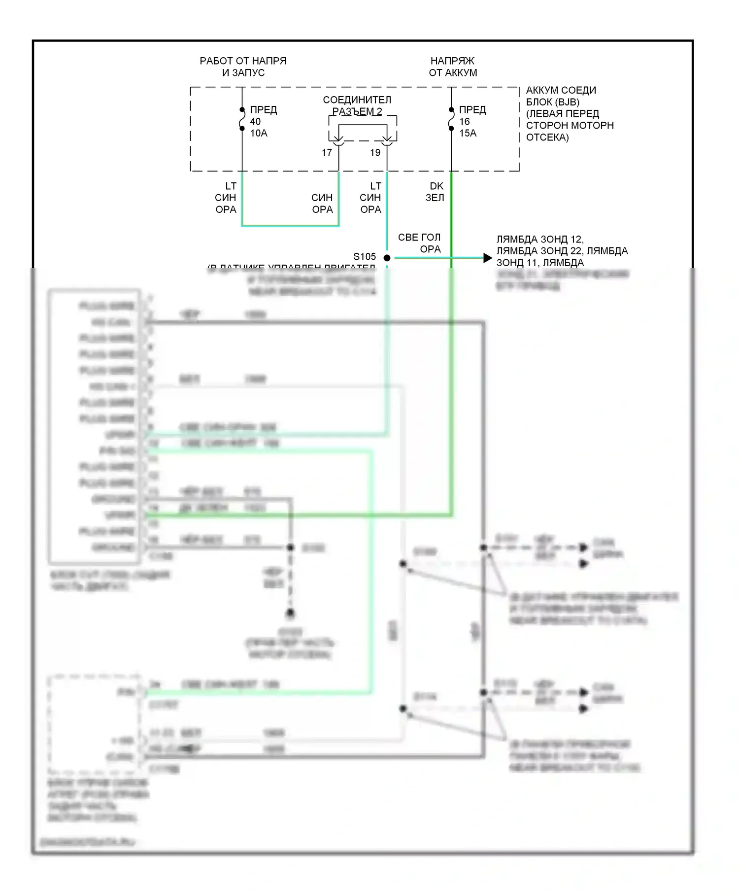 Montego Mercury III (2004-2007): Электросхема автоматической коробки передач, изд. 