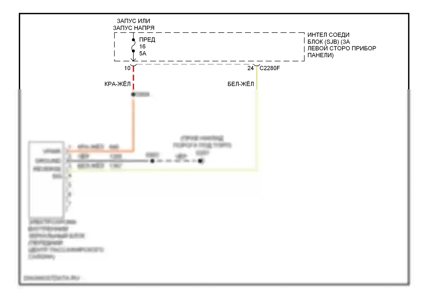 Monterey Mercury VIII (2003-2007): Электросхема электронного дневного/ночного зеркала 