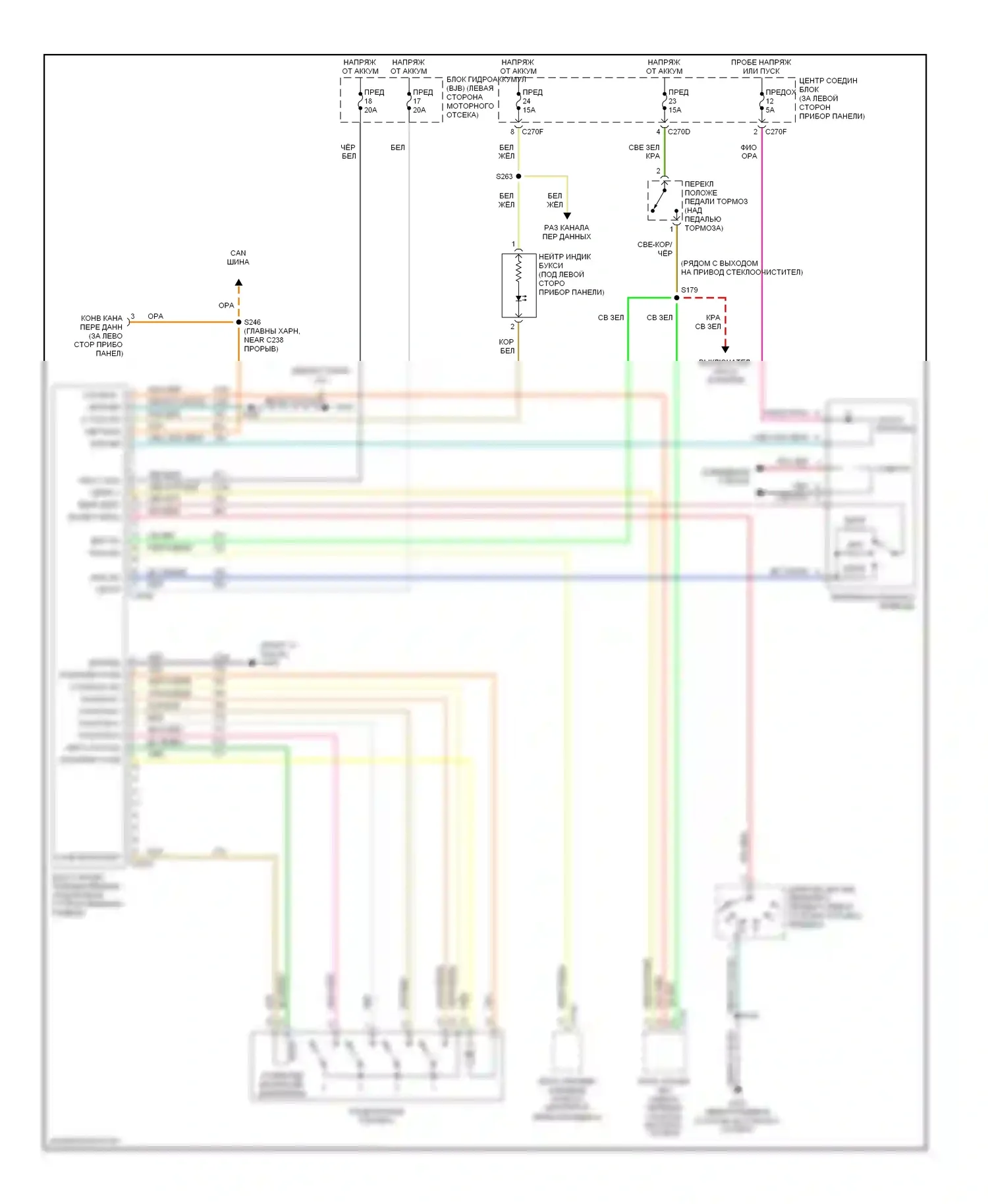 Mountaineer Mercury II (2001-2005): Электросхема 4wd, с контролем тяги 