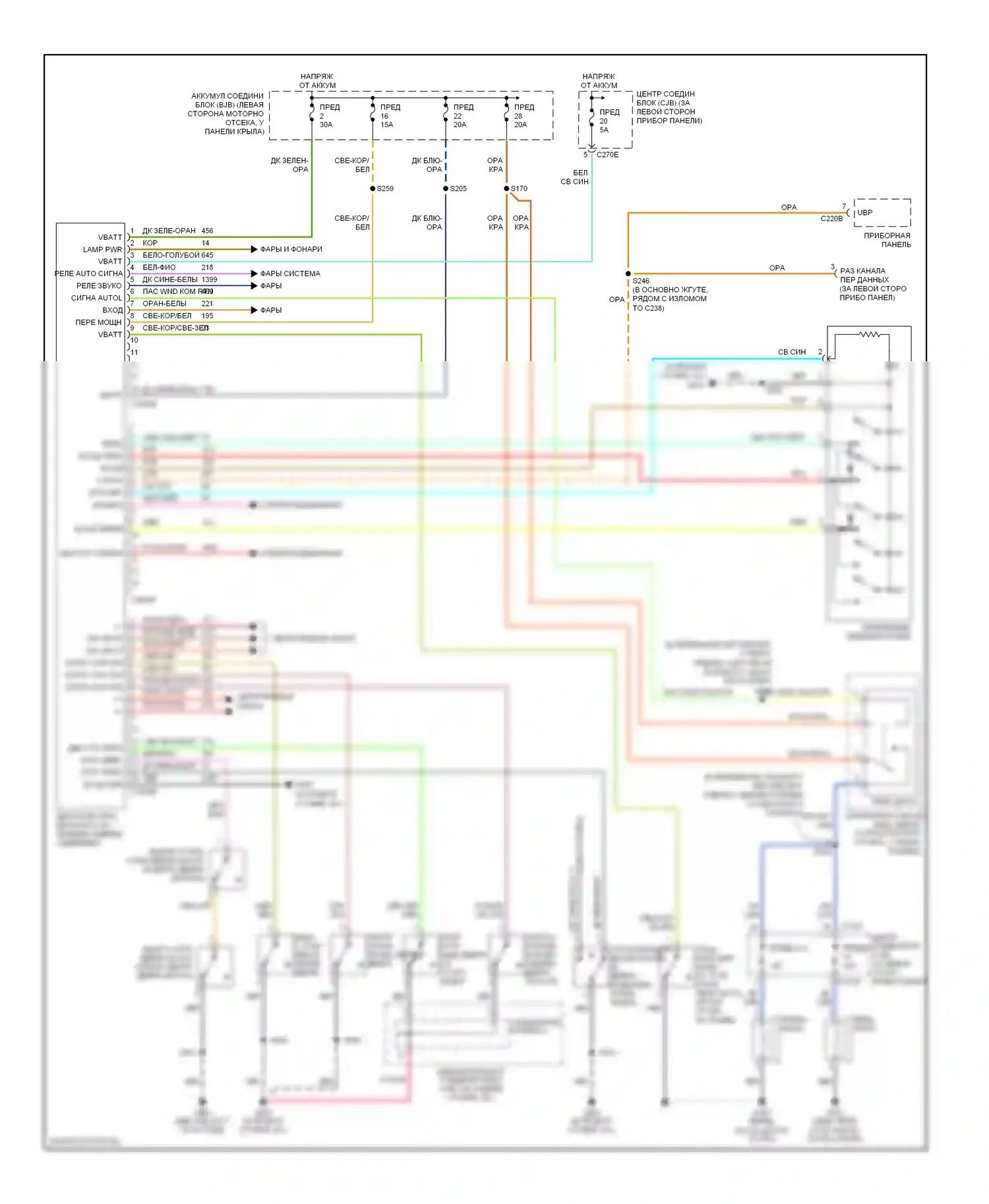 Mountaineer Mercury II (2001-2005): Электросхема защиты от взлома 