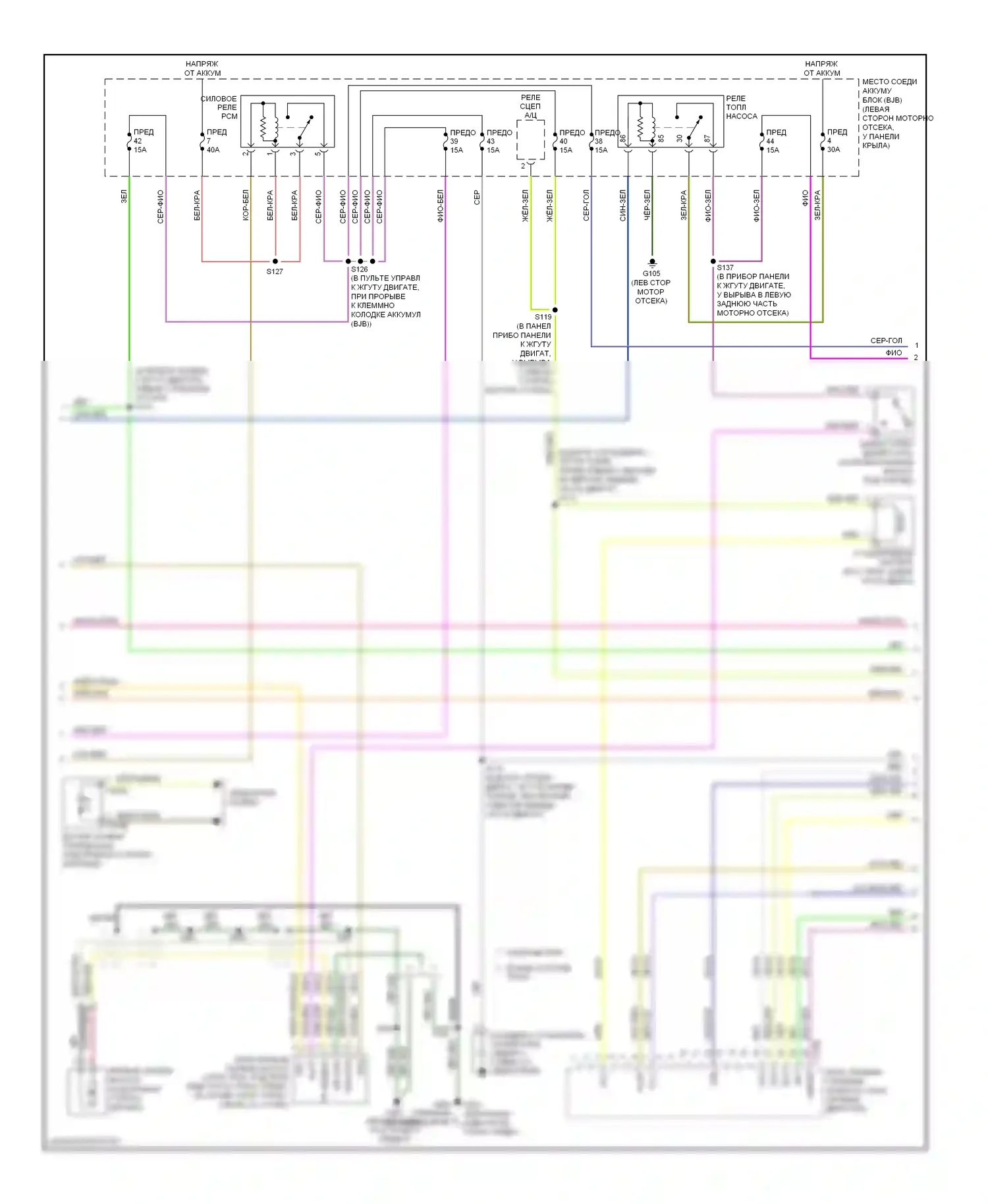 Mountaineer Mercury III (2005-2010): Электросхема двигателя 4.0l (2 из 5) 