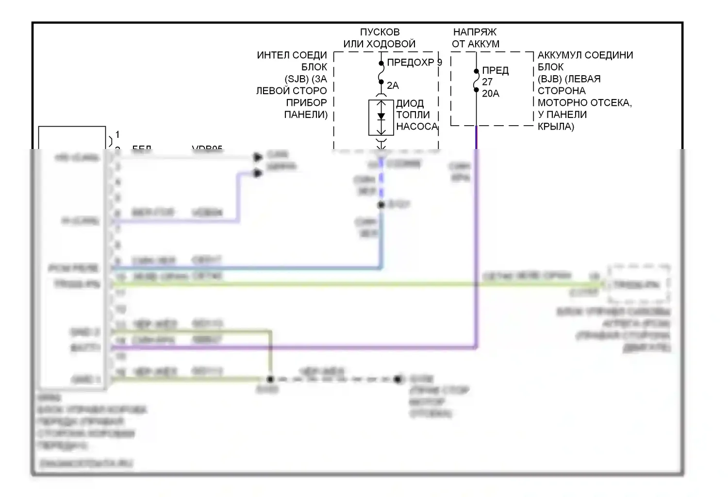 Mountaineer Mercury III (2005-2010): 4.6l, электросхема автоматической коробки передач 