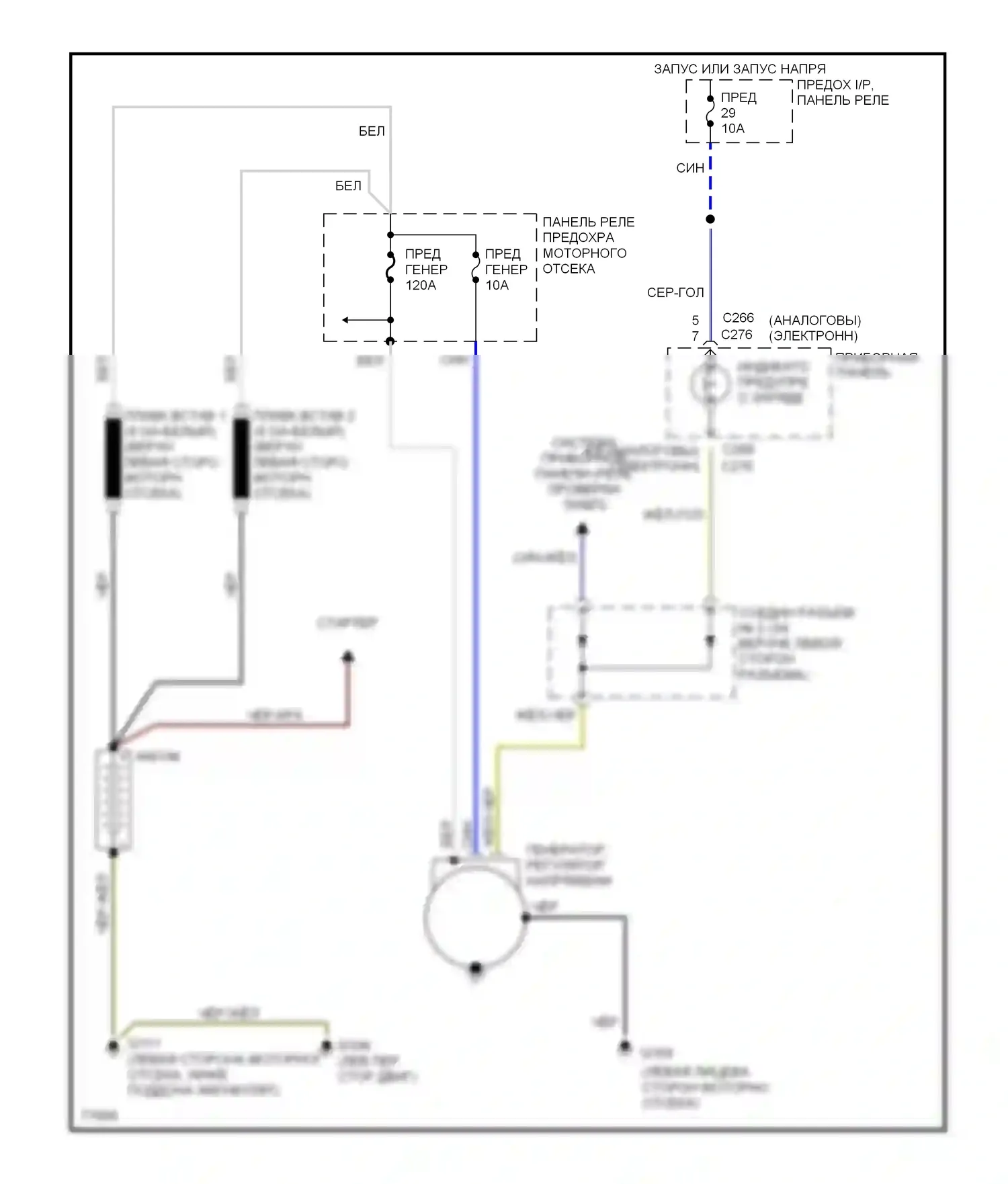 Villager Mercury I (1992-1998): Электросхема генератора 