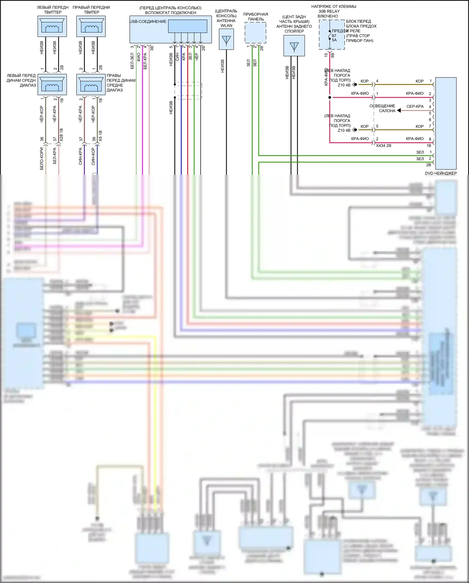 Cooper Clubman MINI II рестайлинг (2019-2024): Электросхема навигации, с hifi магнитолы и активное звуковое оформление (5 из 5) 