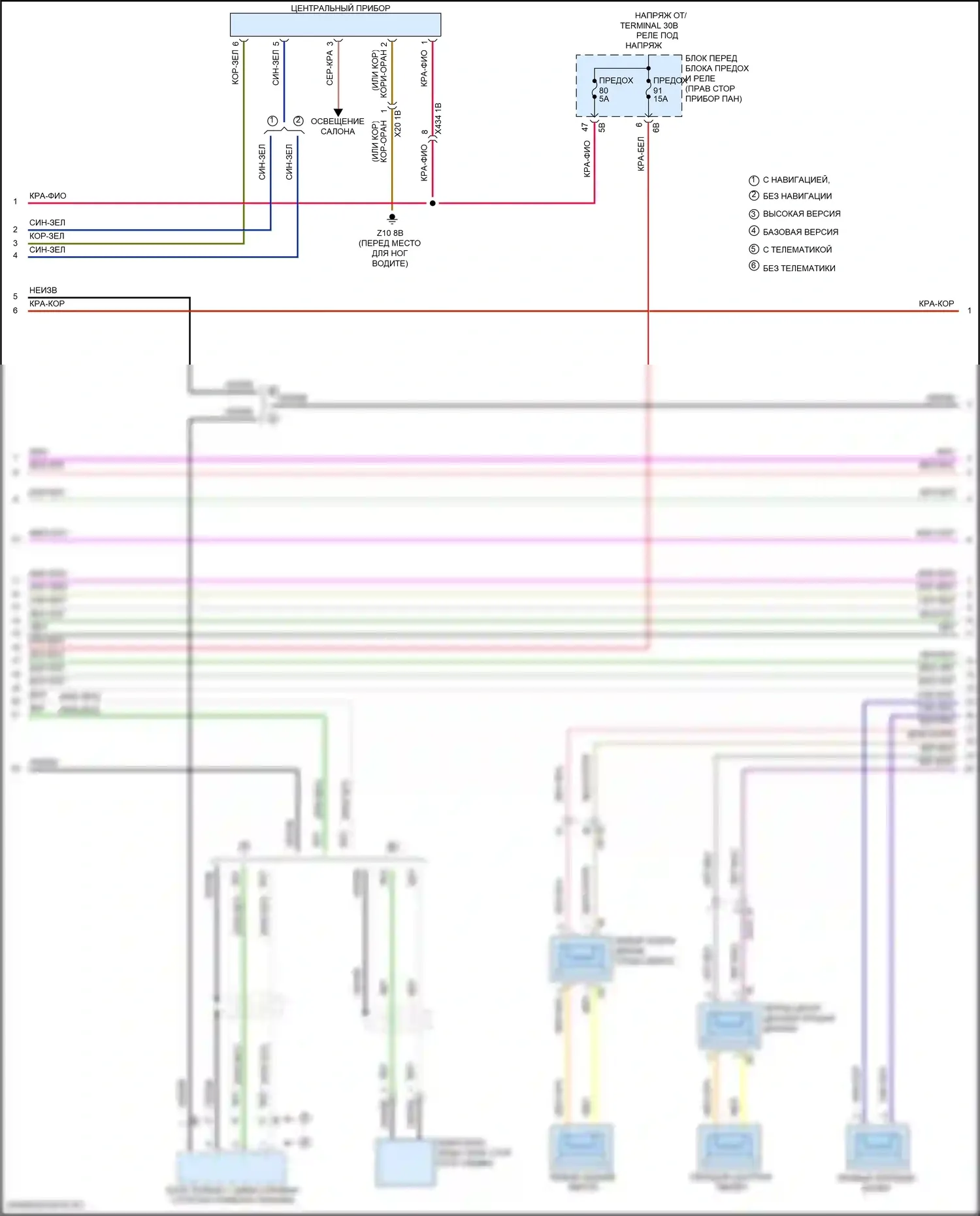 Cooper Clubman MINI II (2015-2019): Электросхема магнитолы, с hifi магнитолы и активное звуковое оформление (3 из 5) 
