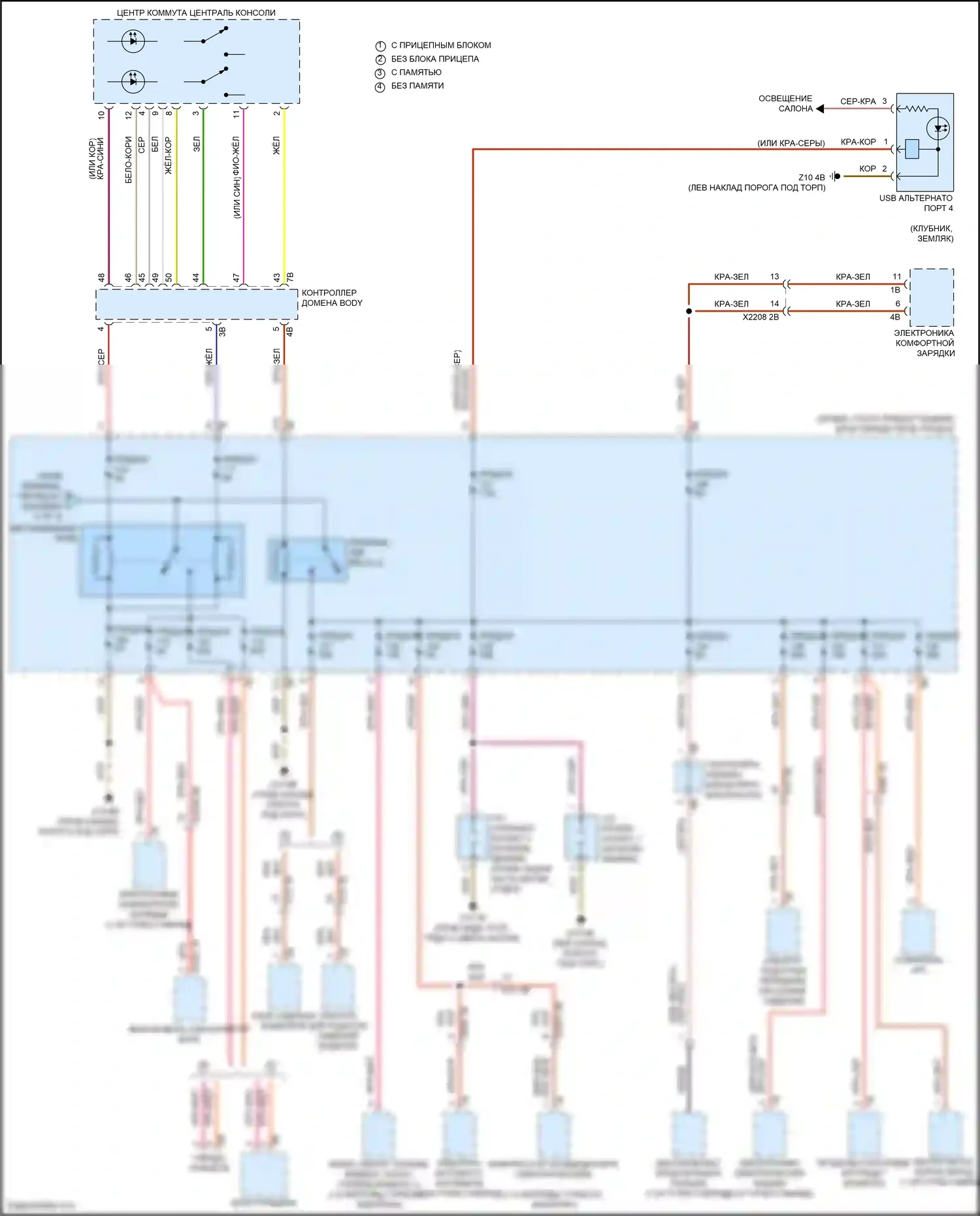 Cooper Countryman MINI II рестайлинг (2020-2023): Электросхема блока предохранителей реле (4 из 4) 