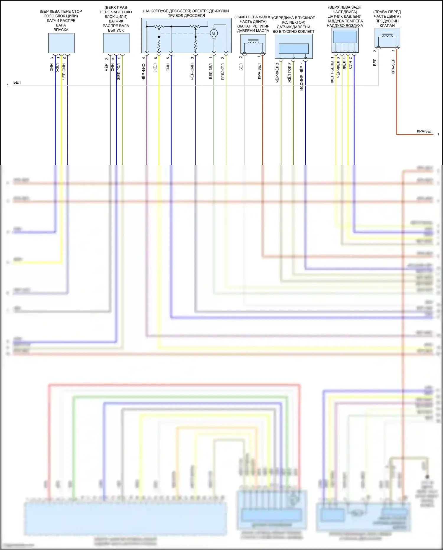 Cooper Countryman MINI II рестайлинг (2020-2023): Электросхема двигателя 2.0л турбо (2 из 6) 