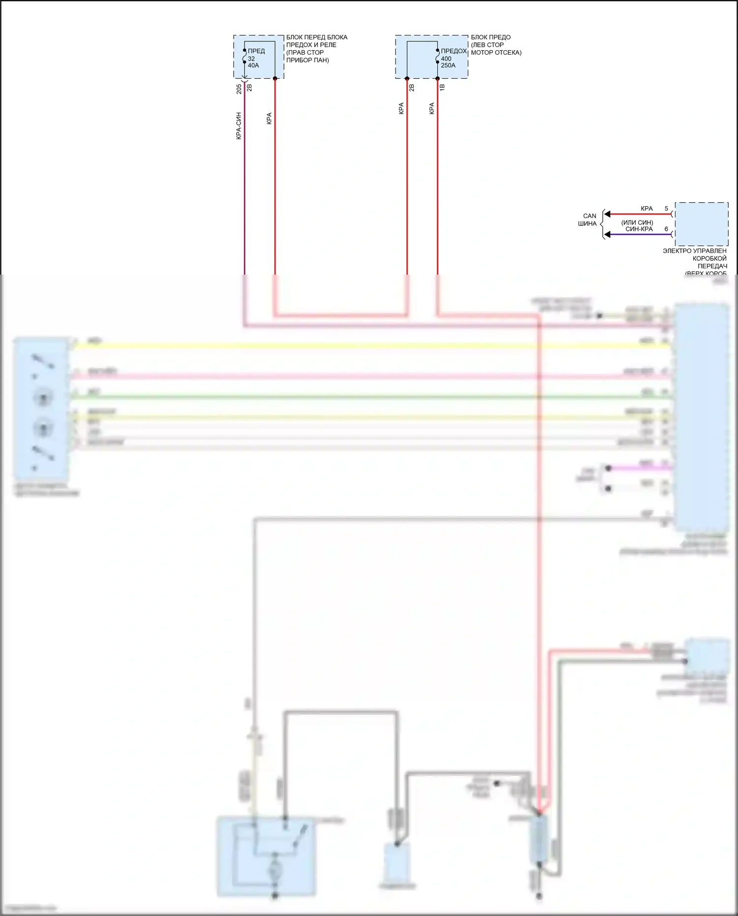 Cooper Countryman MINI II рестайлинг (2020-2023): Электросхема стартера 
