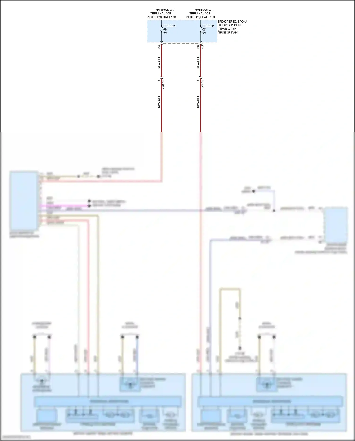 Cooper Countryman MINI II (2016-2020): Электросхема зеркал памяти 