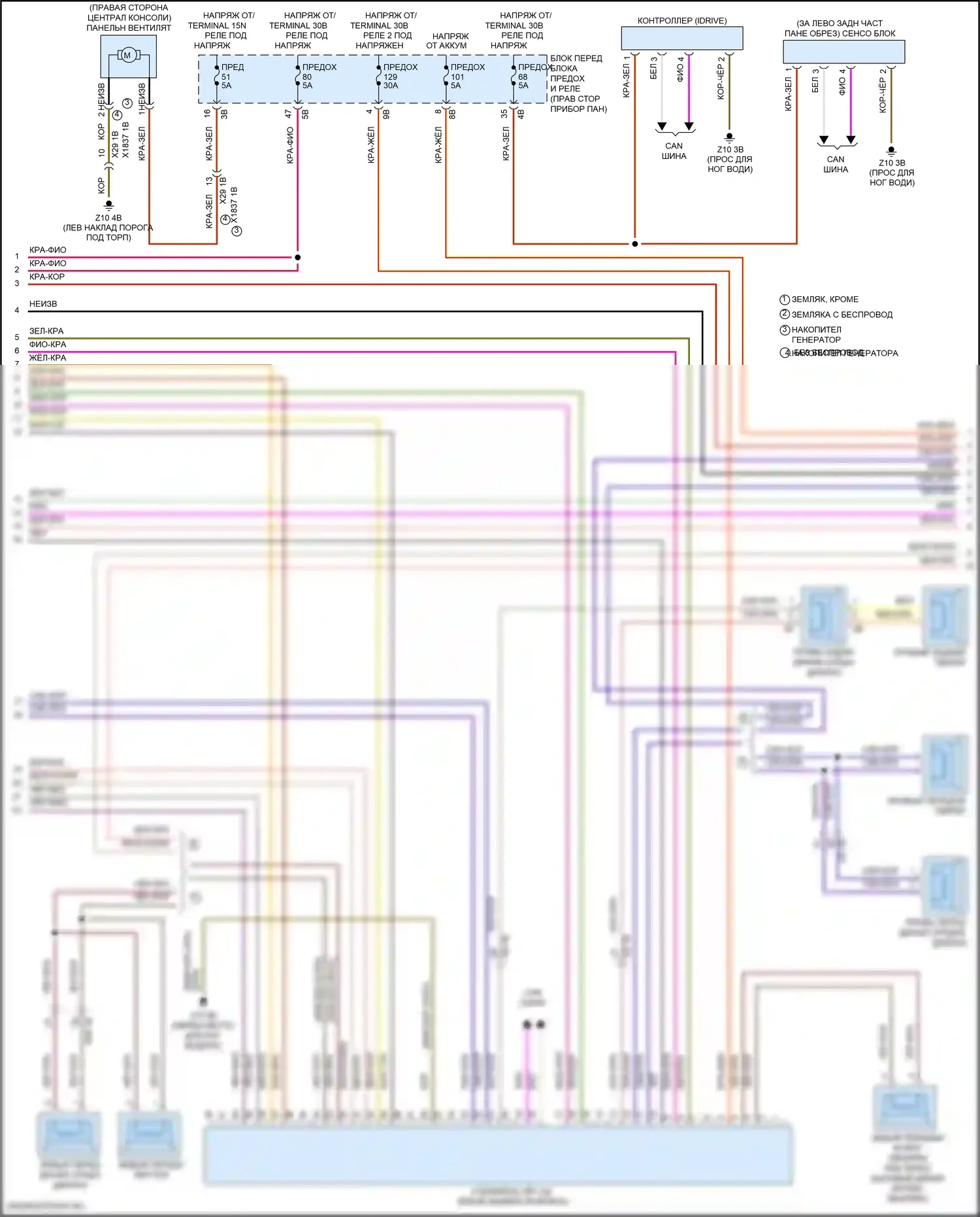 Cooper Countryman MINI II (2016-2020): Электросхема навигации, с магнитолой hifi, без активного звукового оформления (3 из 4) 