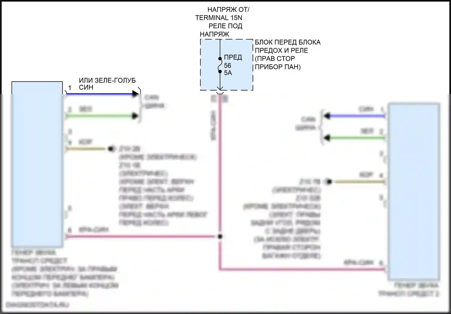 Cooper Countryman MINI III (2023-2024): Электросхема активных управление кузовом и подвеской 