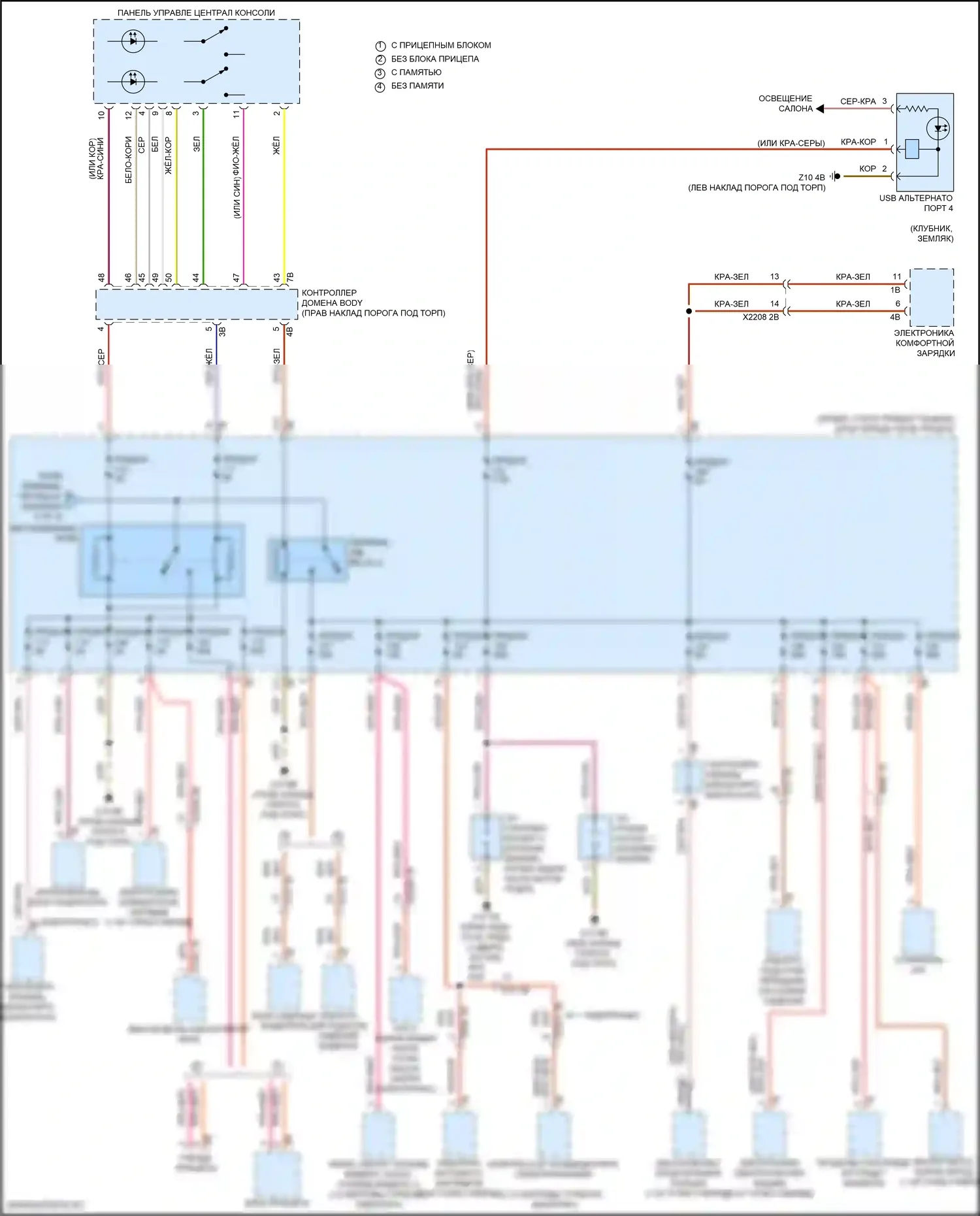 Cooper Countryman MINI III (2023-2024): Электросхема блока предохранителей реле (4 из 4) 