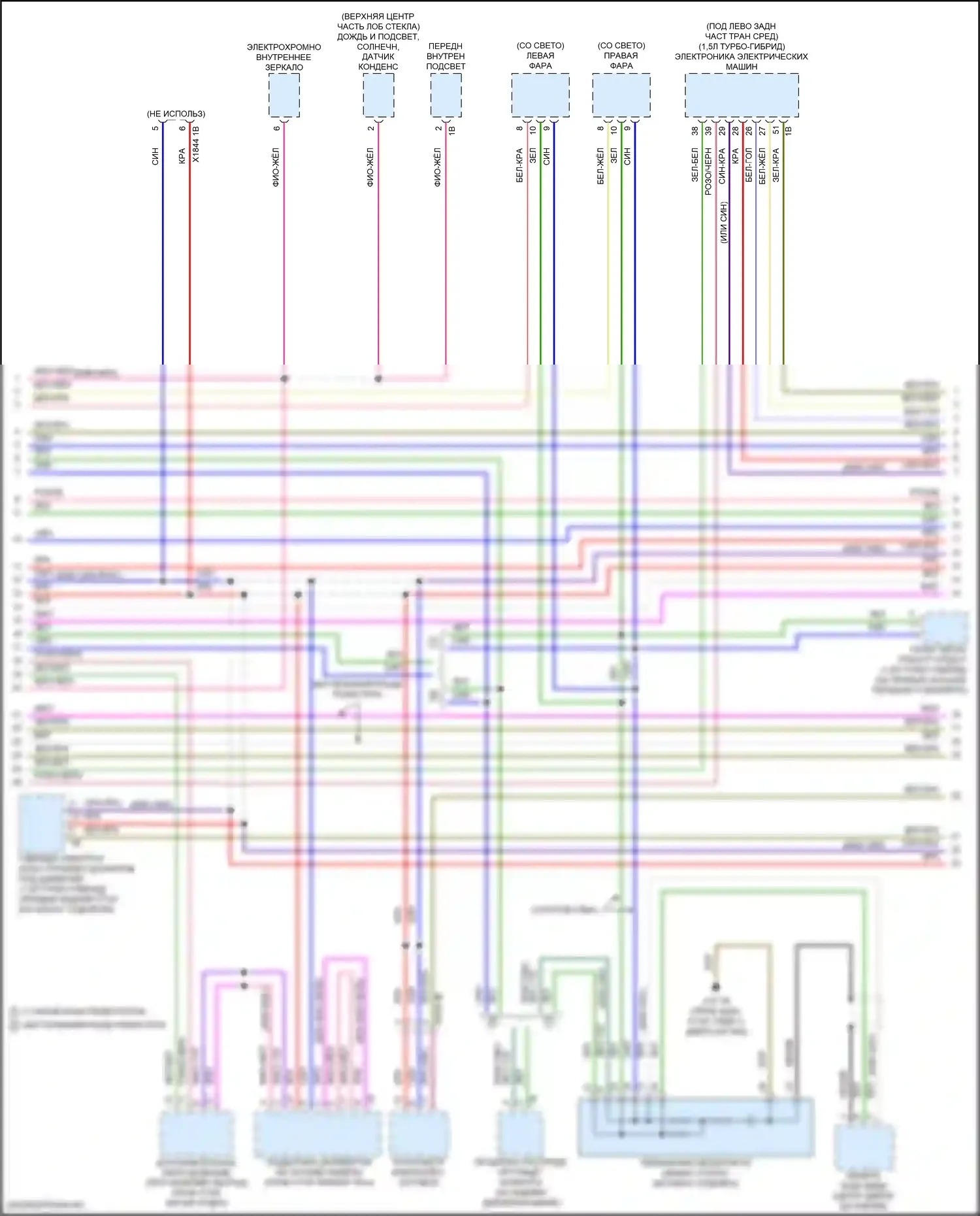 Cooper Countryman MINI III (2023-2024): Электросхема шины высокого/низкого уровня (3 из 4) 