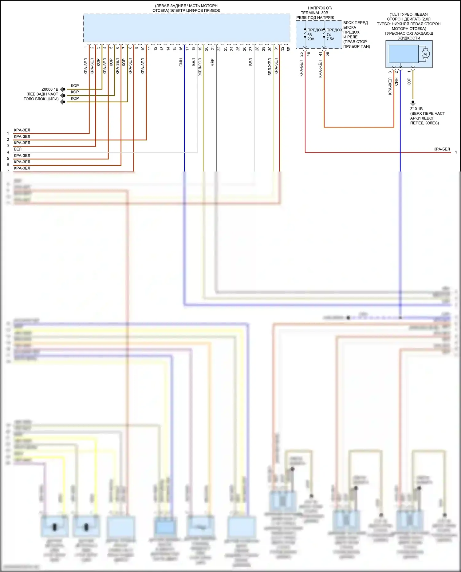 Cooper Countryman MINI III (2023-2024): Электросхема двигателя 2.0л турбо (4 из 6) 
