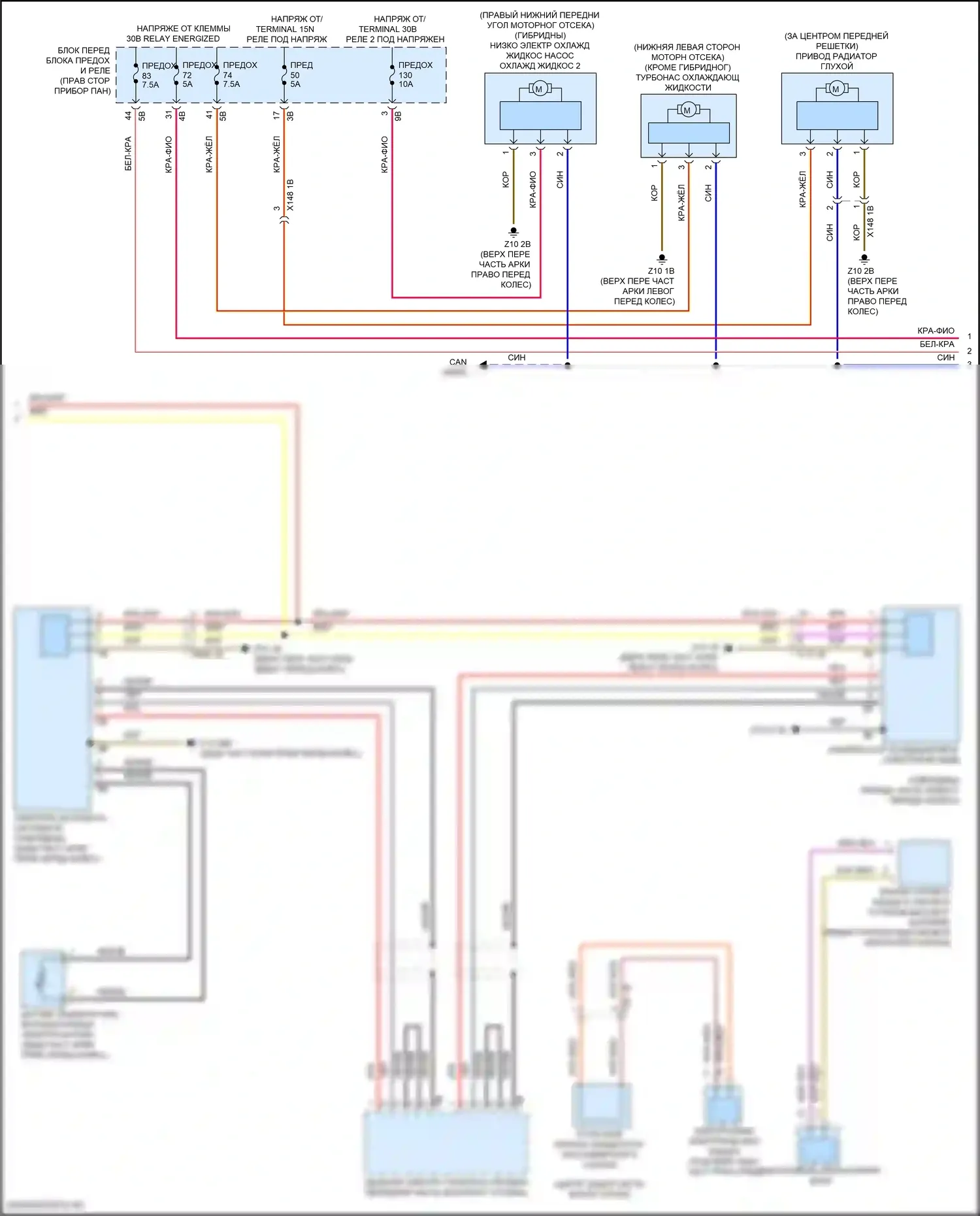 Cooper Countryman MINI III (2023-2024): Электросхема климат контроля (3 из 4) 