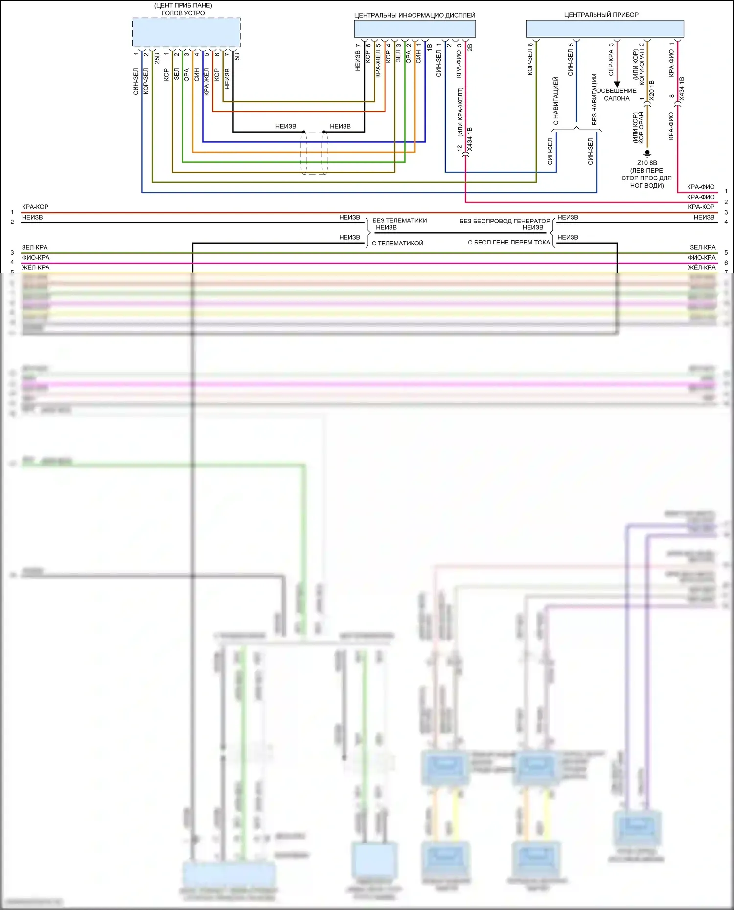 Cooper Countryman MINI III (2023-2024): Электросхема магнитолы, с hifi магнитолы, без активного звукового оформления (2 из 4) 