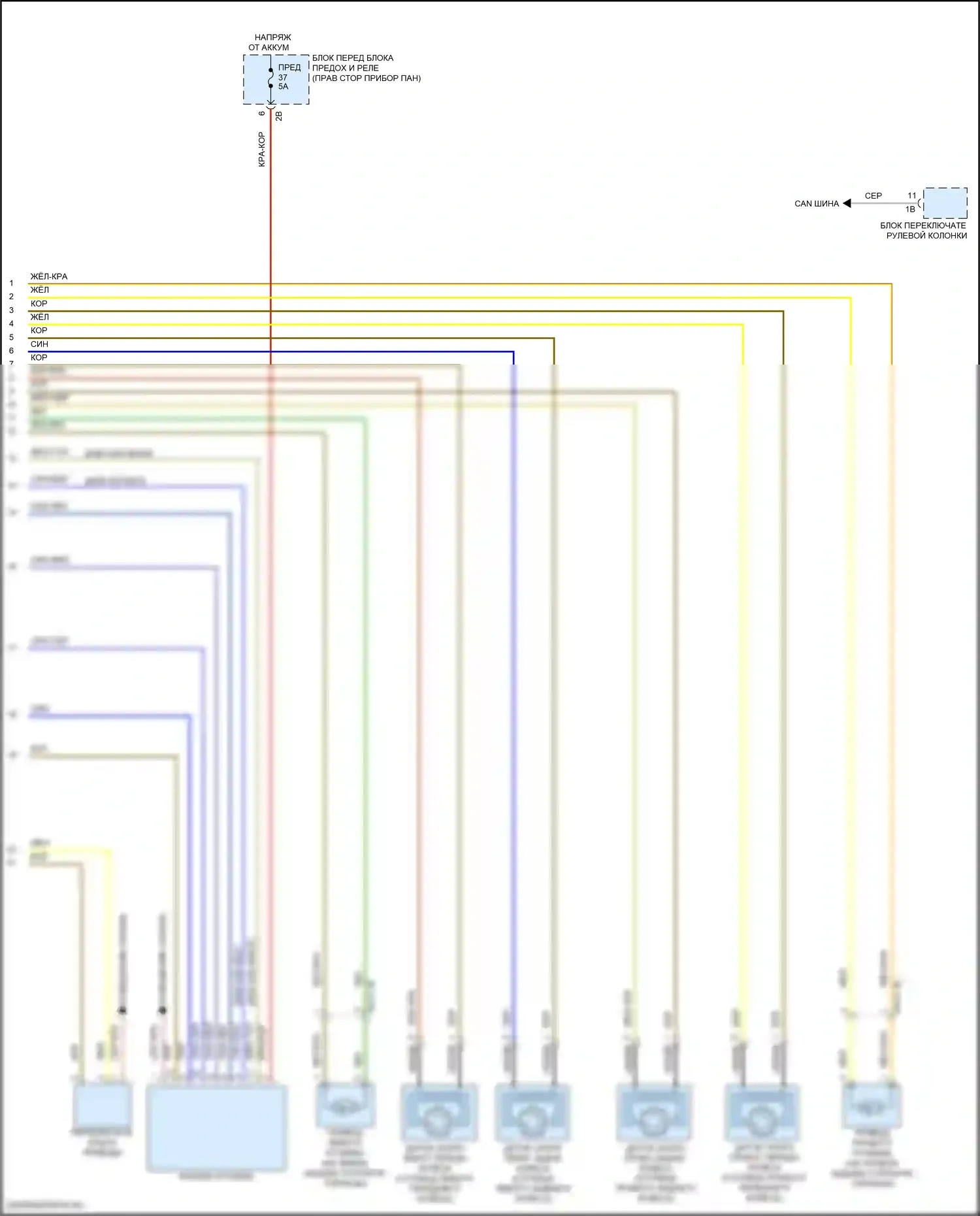 Cooper S Clubman MINI II рестайлинг (2019-2024): Антиблокировочная система abs электросхема (2 из 2) 